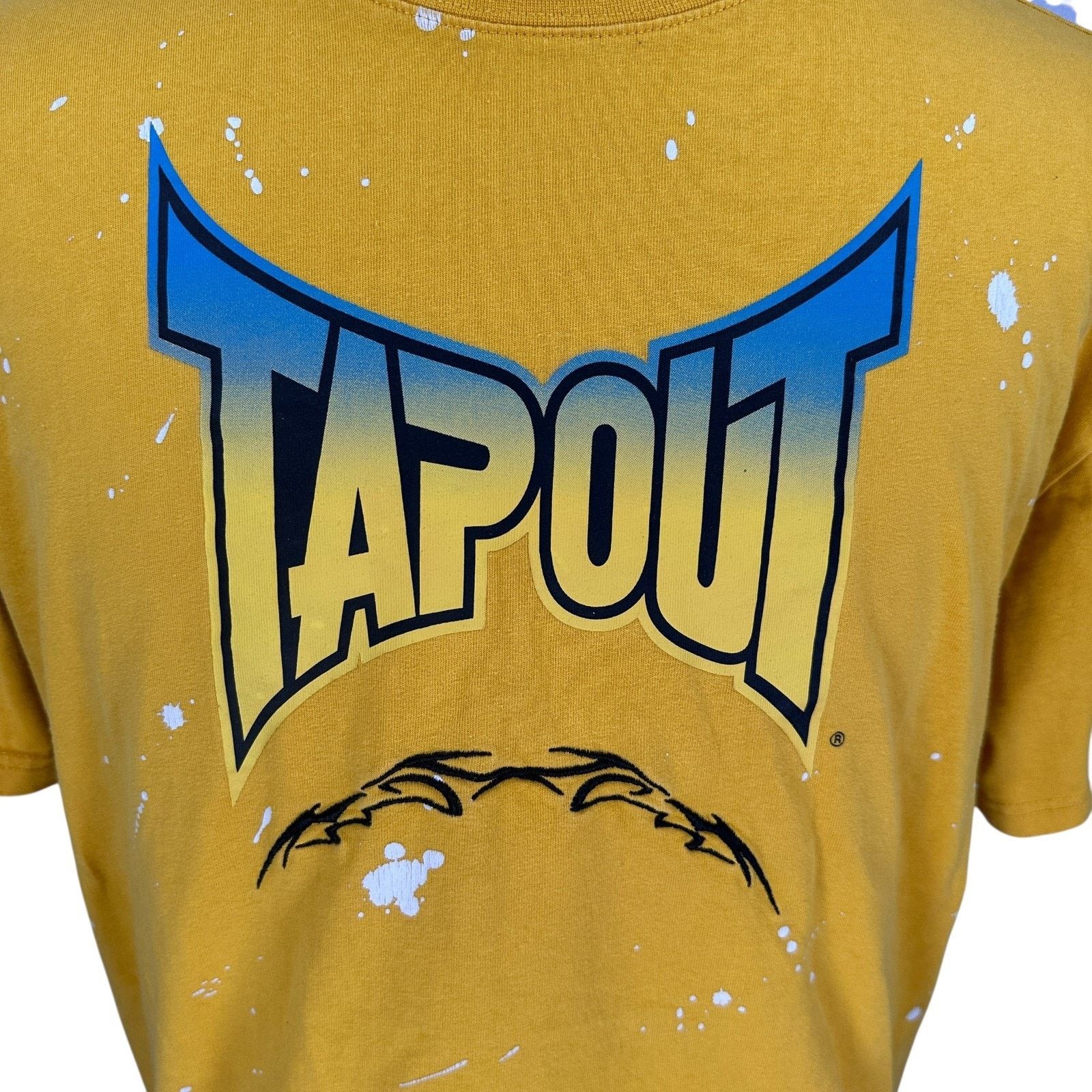Forever 21 Forever 21 X Tapout Paint Splatter T-Shirt Men’s XL Yellow Size US XL / EU 56 / 4 - 2 Thumbnail