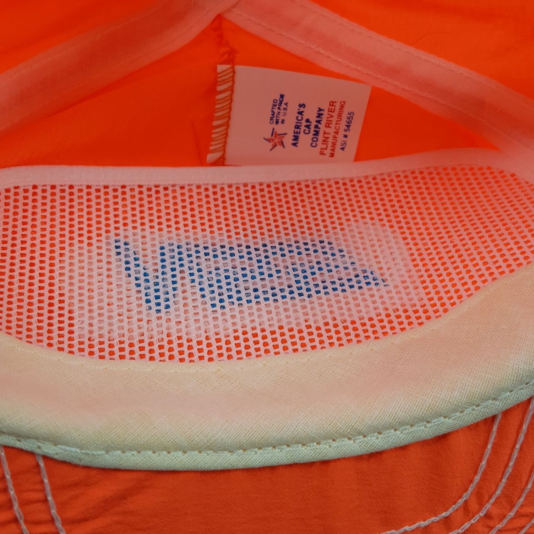 Vintage VINTAGE Flint River Manufacturing Satellite Sports SSN Neon Orange USA TV Movie Trucker Hat Snapback Adjustable Yellow? Size ONE SIZE - 7 Thumbnail