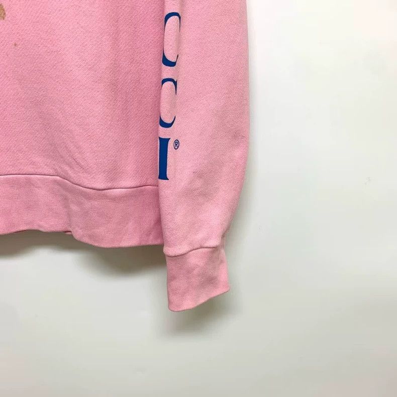 Gucci Gucci Logo Pink Hoodie with Flaws-2505 Size S / US 4 / IT 40 - 4 Thumbnail