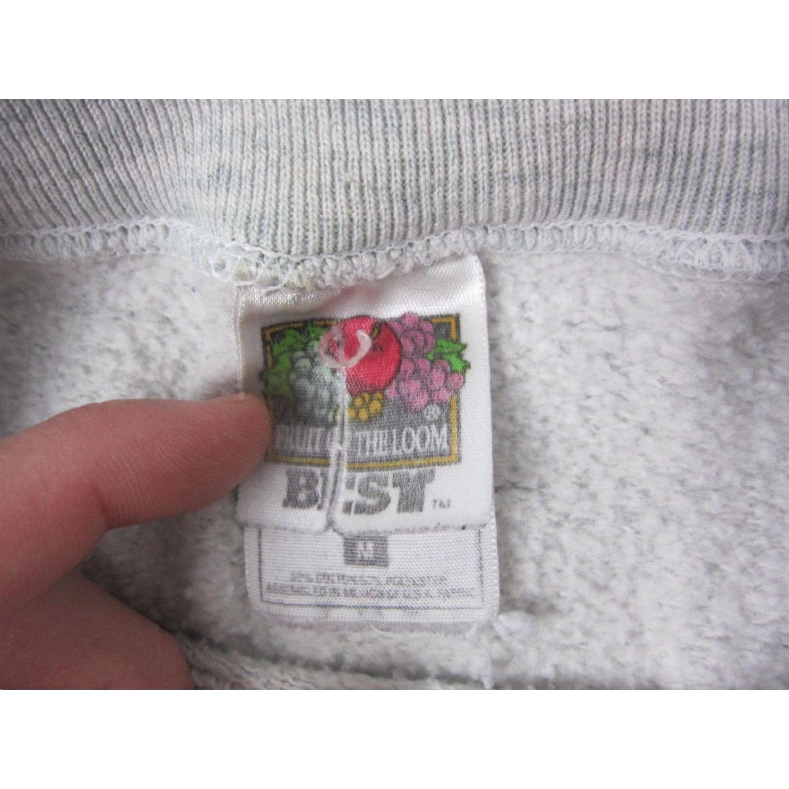 Fruit Of The Loom VINTAGE Fruit of the Loom Sweatshirt Mens M Gray Pullover Crew Neck 90s Size US M / EU 48-50 / 2 - 3 Thumbnail