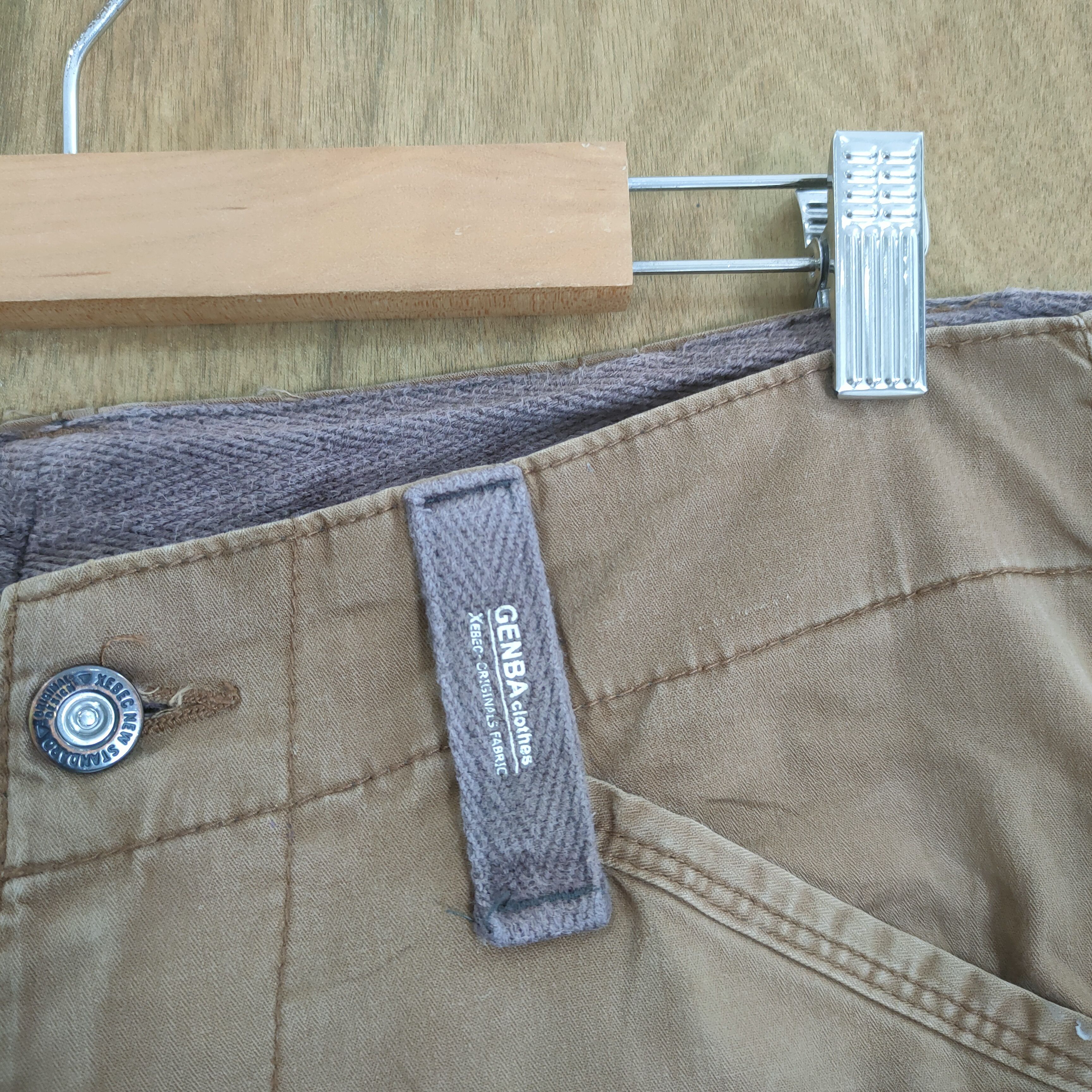 Japanese Brand VINTAGE GENBA BROWN BAGGY CARGO PANTS Size US 31 - 7 Thumbnail