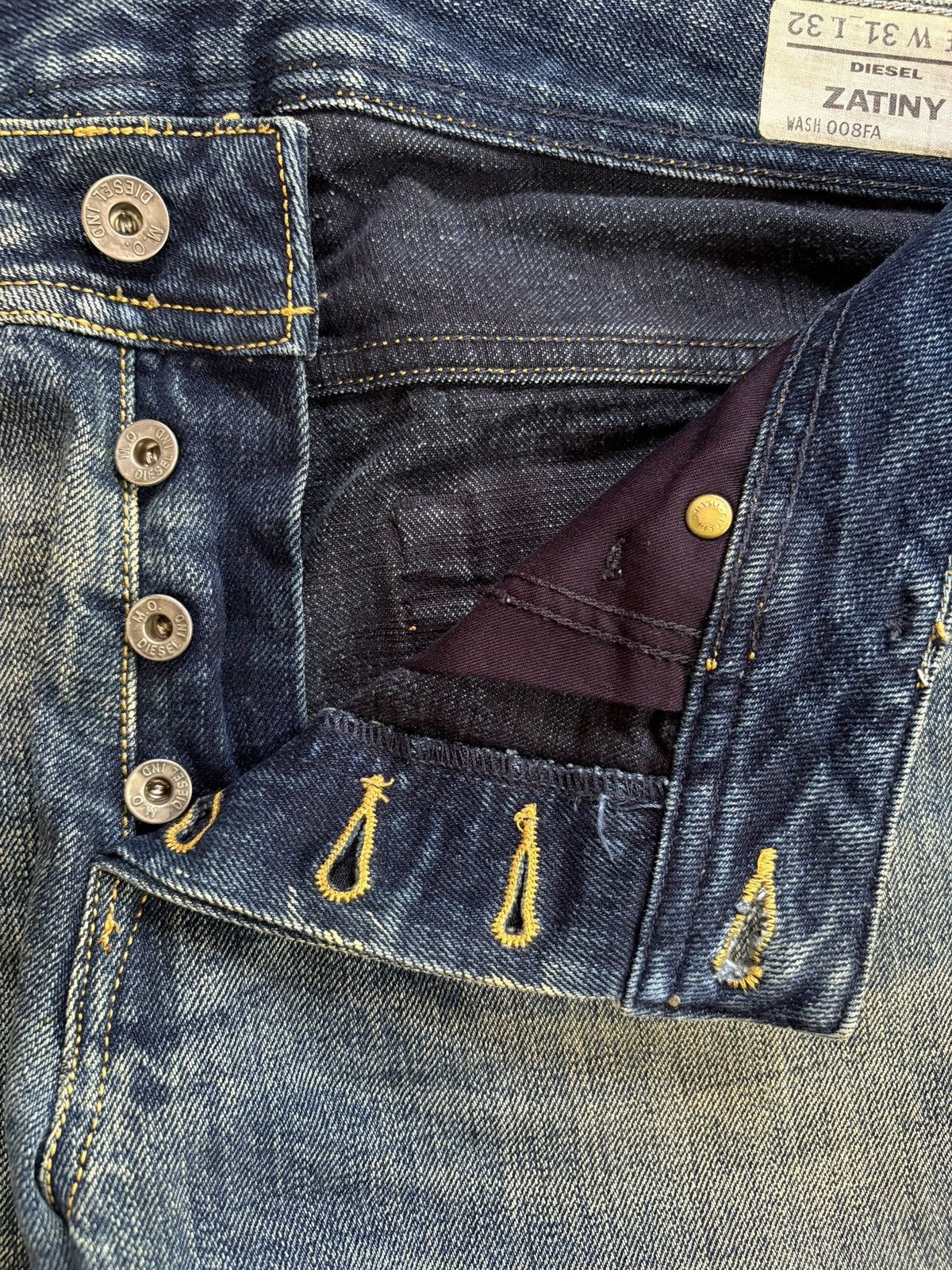 Diesel Vintage Diesel Zanity Button Fly Mud Wash Bootcut Jeans Size US 34 / EU 50 - 3 Thumbnail