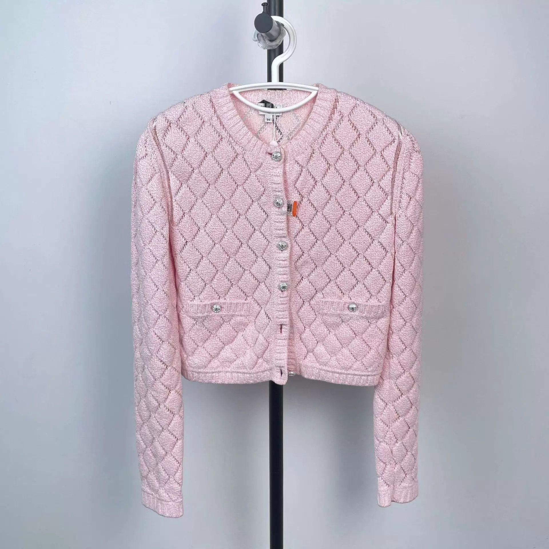 Chanel Chanel light pink knit jacket 34 97 New Size XS / US 0-2 / IT 36-38 - 1 Thumbnail