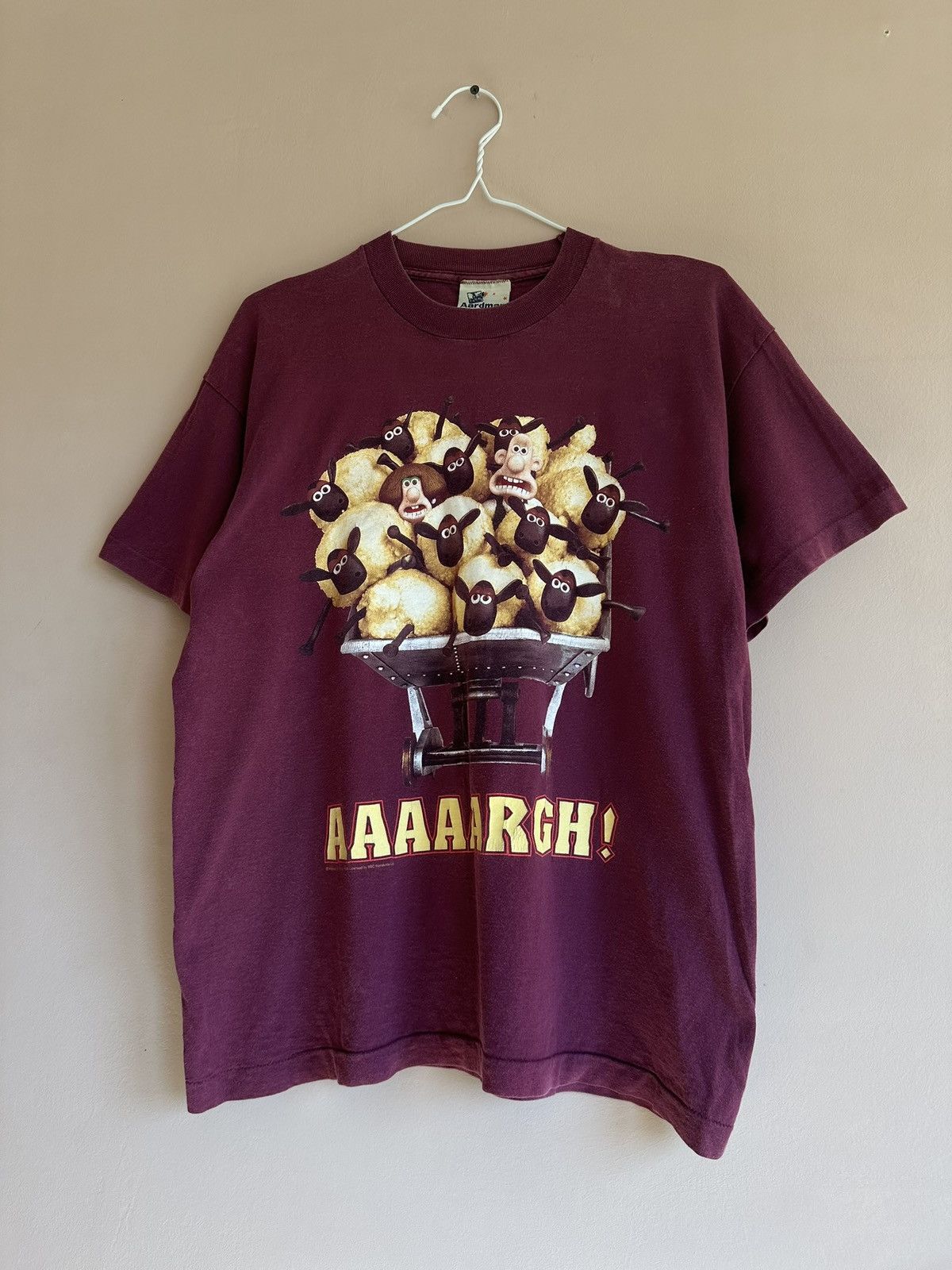 Cartoon Network × Vintage Vintage 1989 Wallace And Gromit Aardman Cartoon Network Tee Size US L / EU 52-54 / 3 - 3 Thumbnail