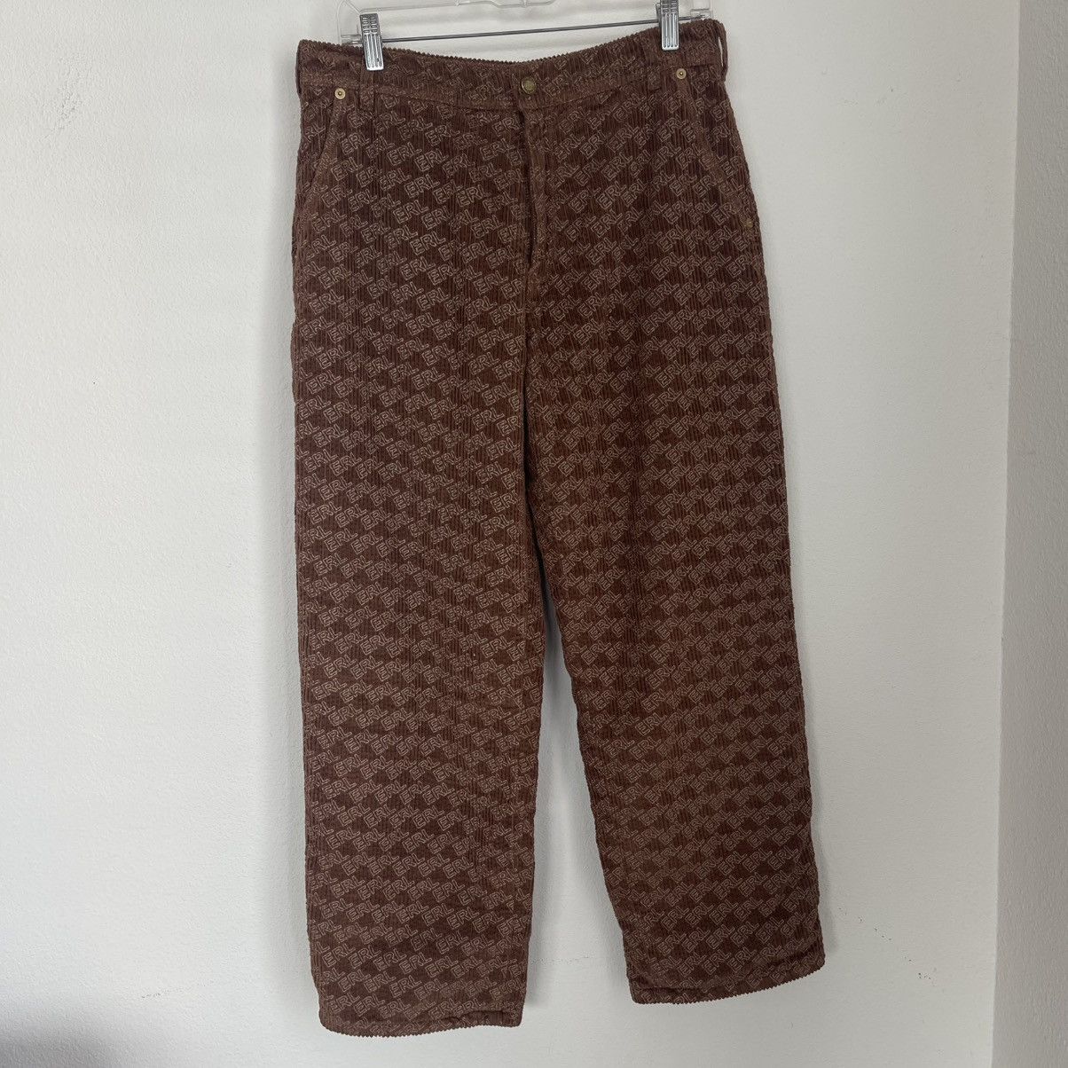 ERL NEW ERL Corduroy Embossed Pants Size US 31 - 1 Thumbnail