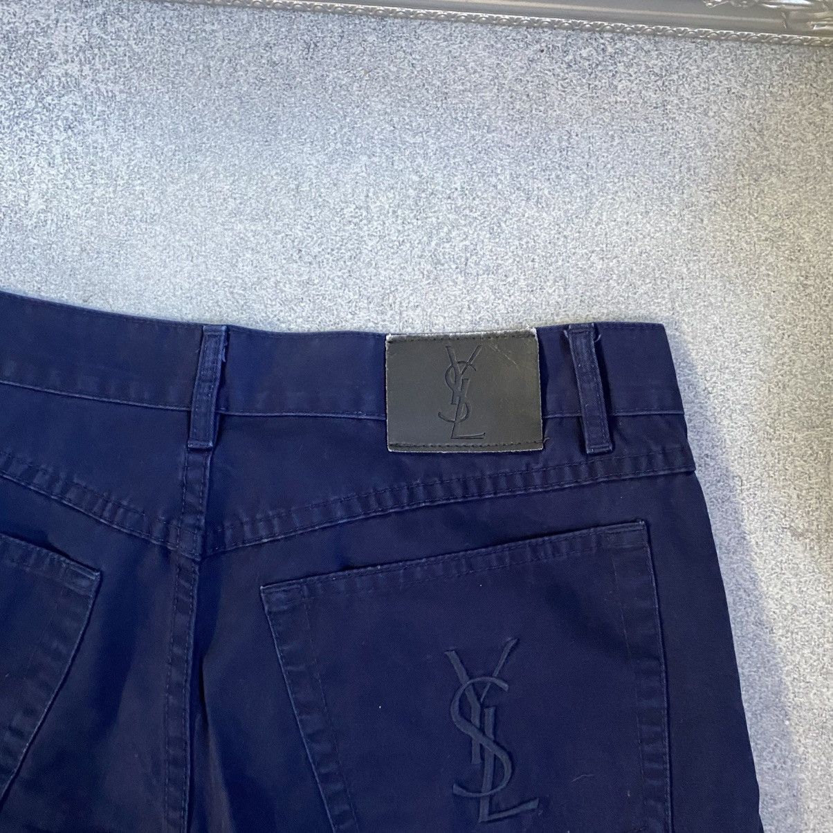 Yves Saint Laurent Vintage Yves Saint Laurent Pants YSL Embroidered Logo Jeans Size US 32 / EU 48 - 5 Thumbnail