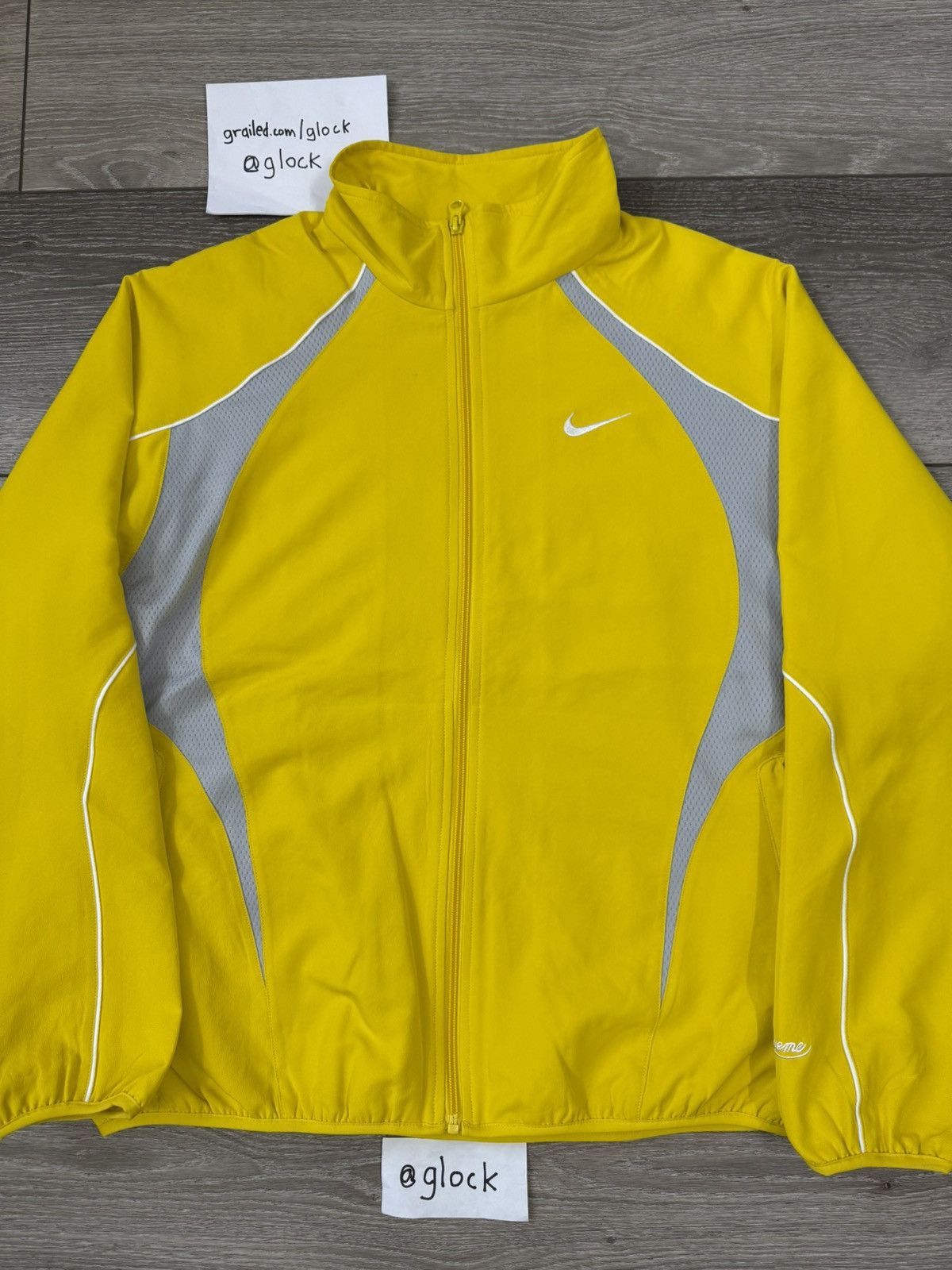 Supreme Nike Yellow Track Jacket SS25 Size Medium