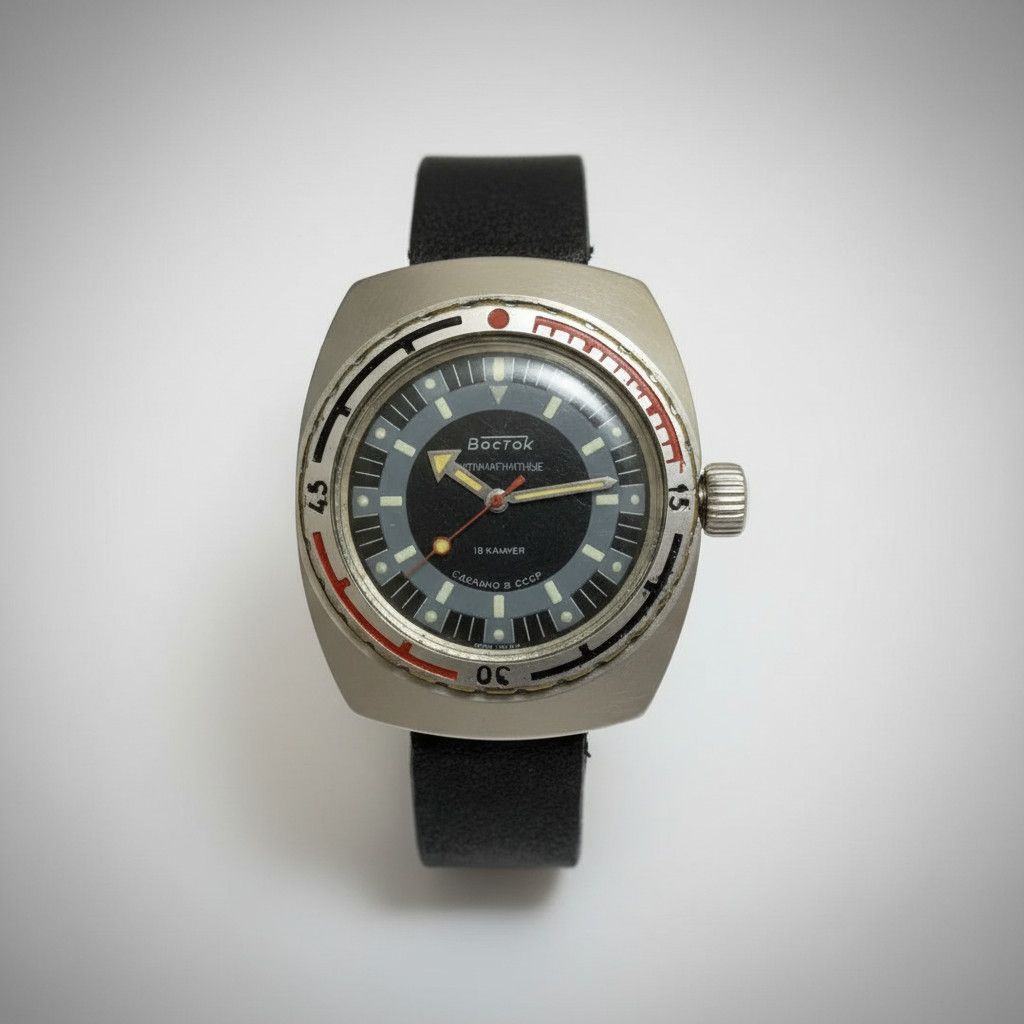 Vintage Rare Vintage Men's Mechanical Diver Watch 18 Jewels Size ONE SIZE - 1 Thumbnail