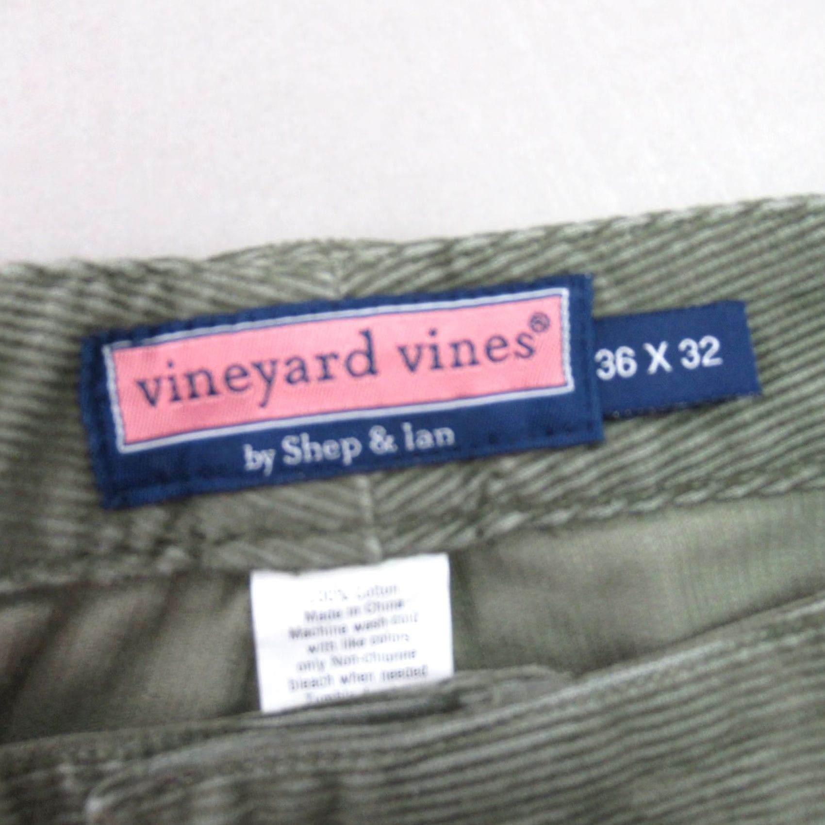 Vineyard Vines Vineyard Vines Jeans Mens 36X32 Straight Leg Work Wear Green Corduroy Jeans Size US 36 / EU 52 - 3 Thumbnail