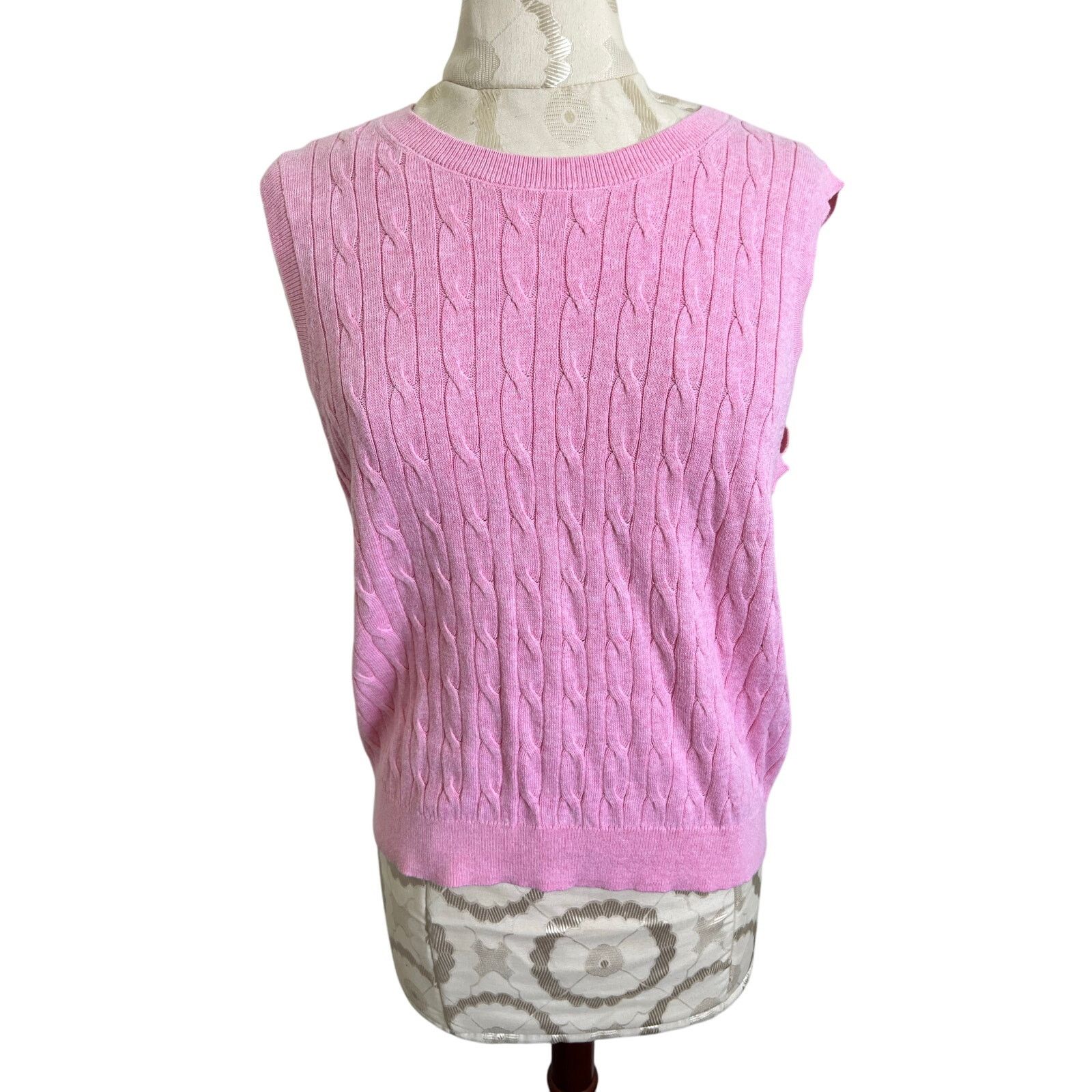 J.Crew J Crew Sleeveless Pullover Cable Knit Sweater NWT Medium Size M / US 6-8 / IT 42-44 - 1 Thumbnail