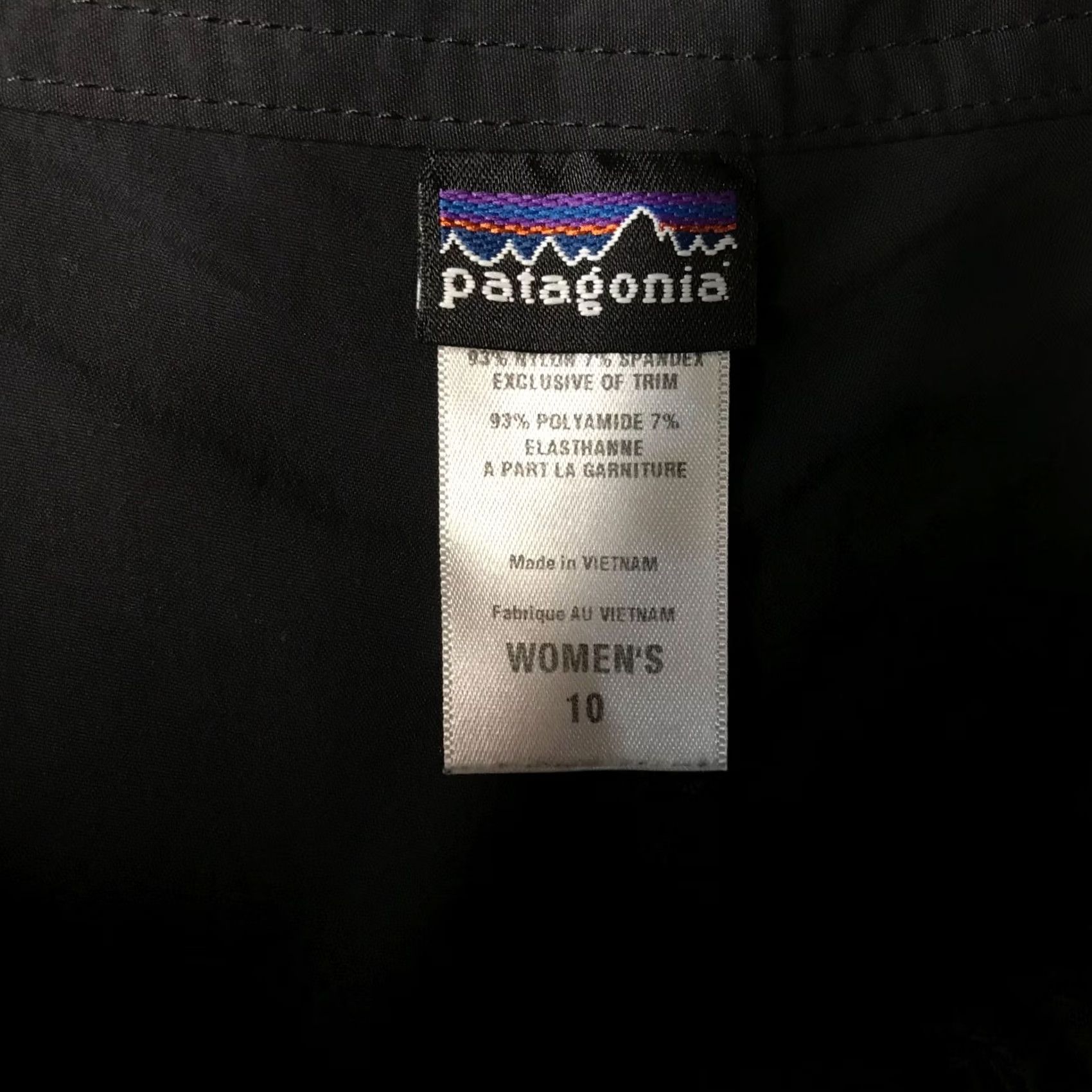 Patagonia PATAGONIA Womens 10 Black Nylon Skort Skirt Casual Size 32" / US 10 / IT 46 - 7 Thumbnail