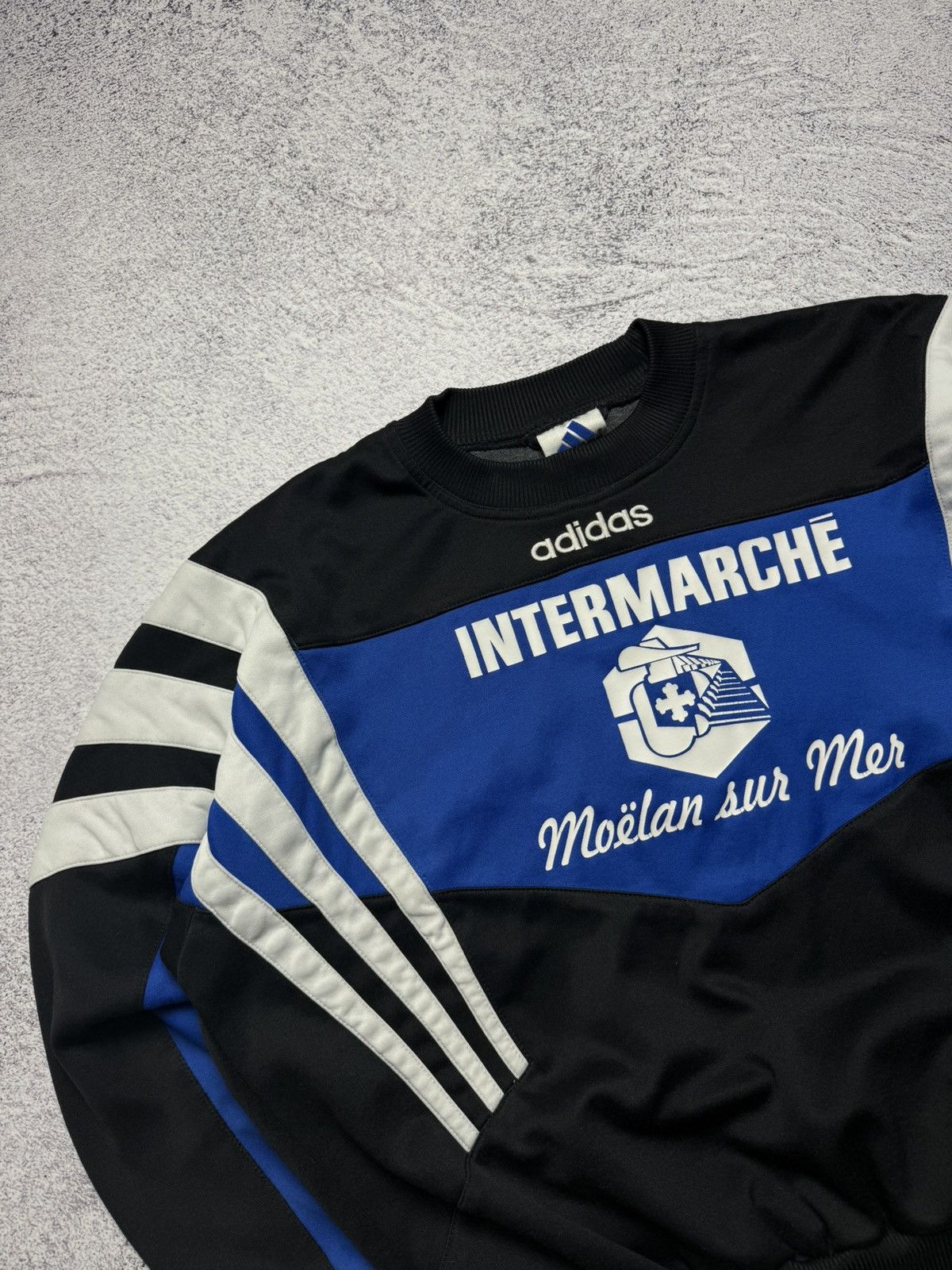 Adidas Vintage 90s Adidas Sweatshirt 3 Stripes Street Sport Style Size US M / EU 48-50 / 2 - 2 Thumbnail