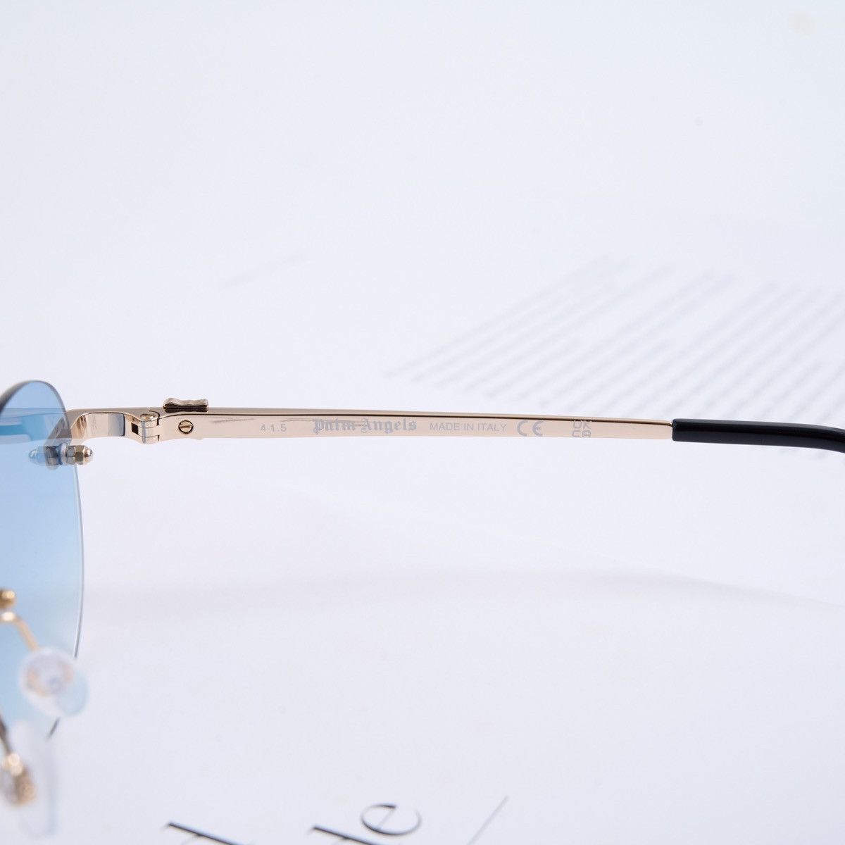 Palm Angels PALM ANGELS CRYSTAL GOLD BLUE GRADIENT SUNGLASSES Size ONE SIZE - 4 Thumbnail