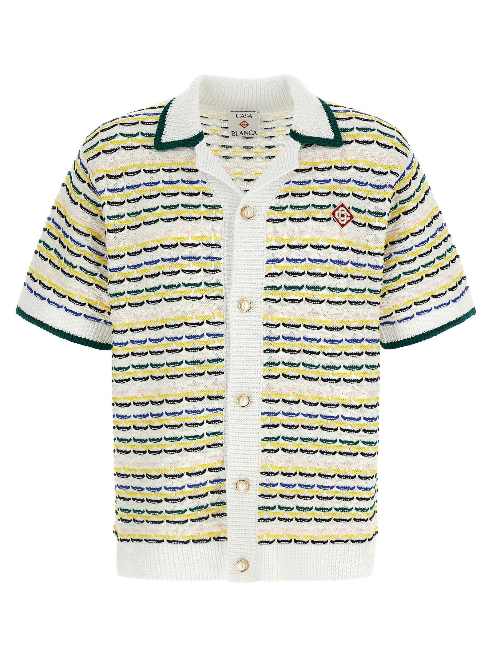 Casablanca 'Tuck Stitch Short Sleeve' shirt Size US S / EU 44-46 / 1 - 1 Thumbnail