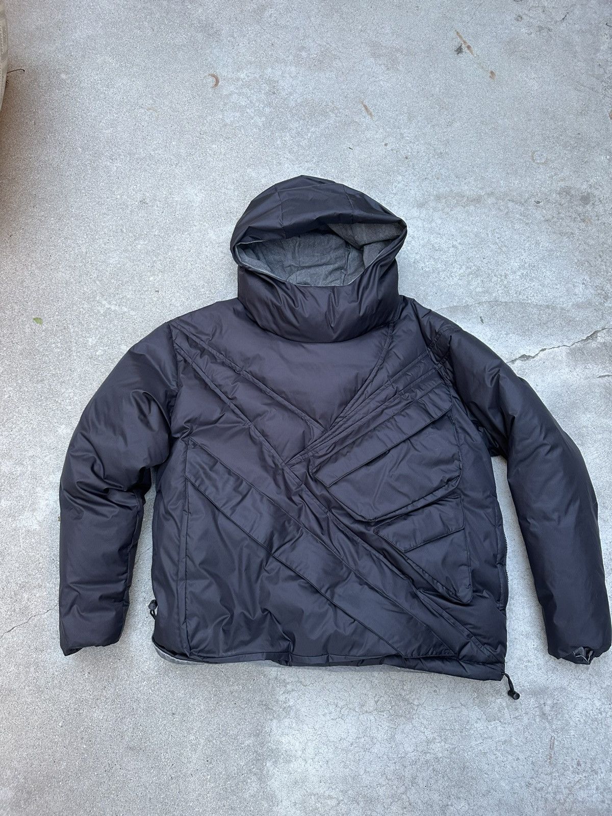 Japanese Brand Grey/black reversible puffer jacket Size US M / EU 48-50 / 2 - 2 Thumbnail