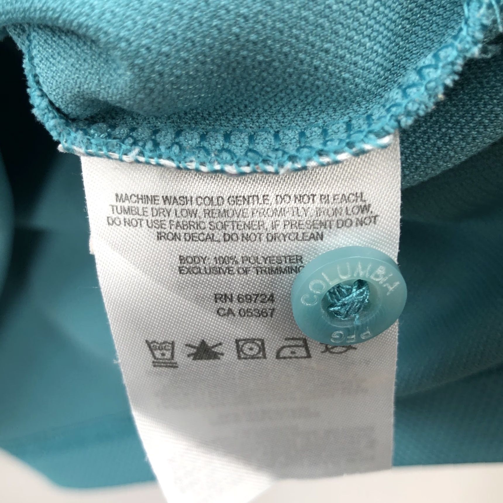 Vintage Columbia Polo T Shirt Mens Short Sleeve Teal Size Large Collared Pullover Shirt Casual Summer All Season Breathable Size US L / EU 52-54 / 3 - 5 Thumbnail