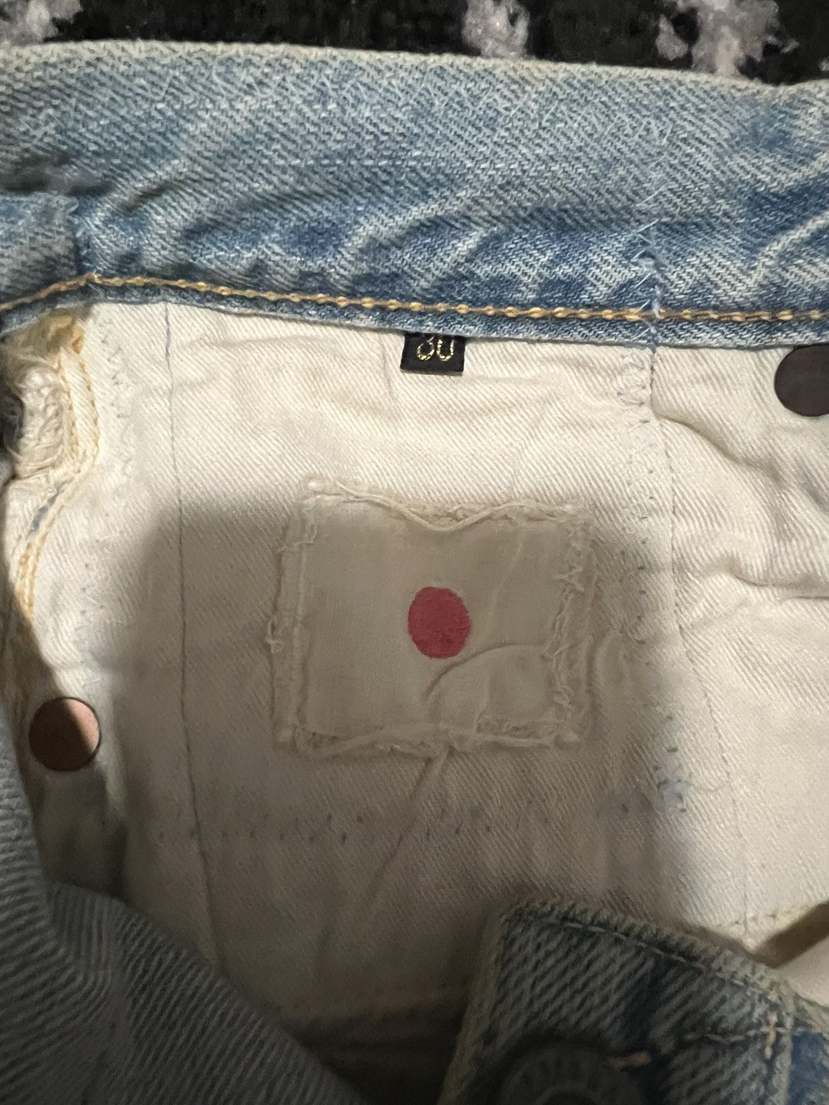 Kapital Kapital Happy Patchwork Tapered Denim “Indigo” Size US 30 / EU 46 - 12 Thumbnail