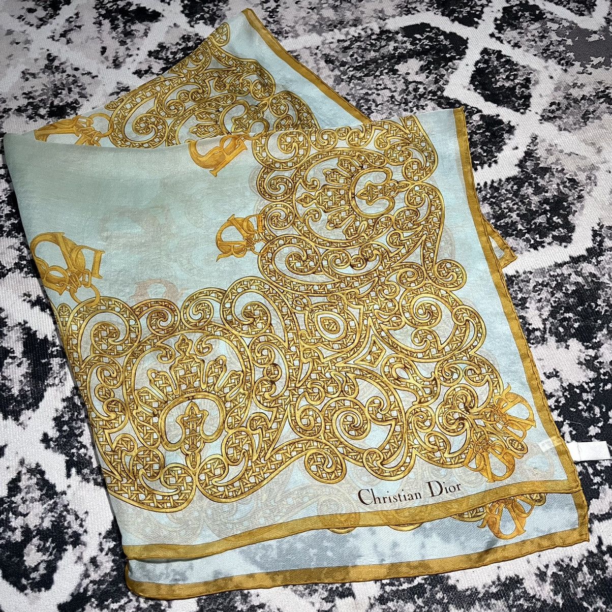 Christian Dior Monsieur Christian Dior Silk Scarf Size ONE SIZE - 1 Thumbnail