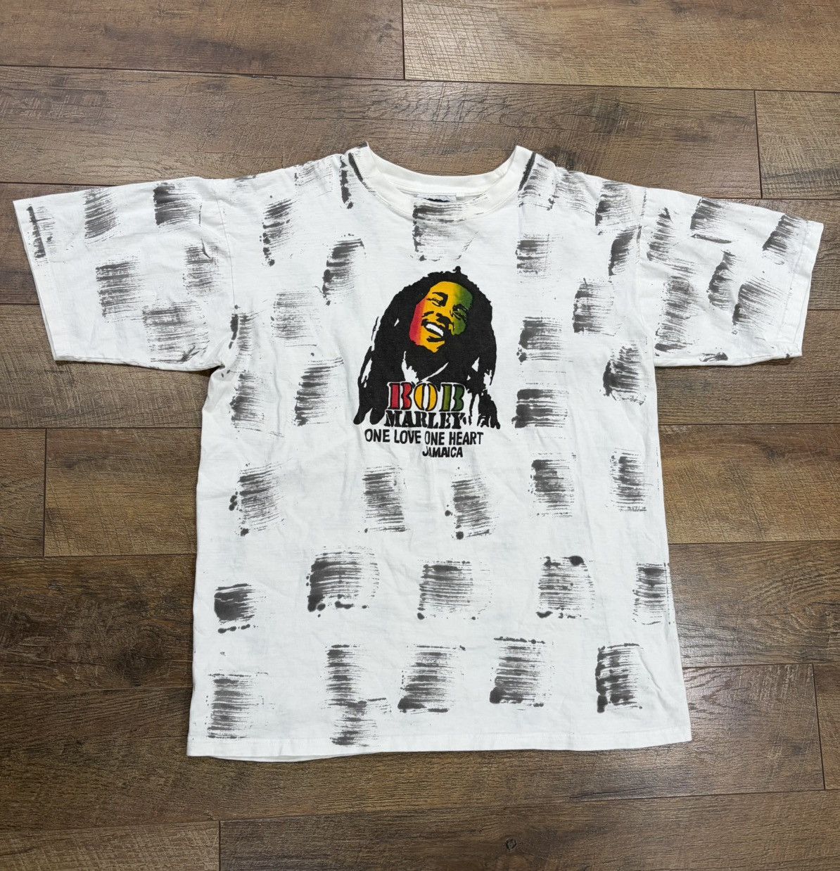 Bob Marley Vintage Bob Marley One Love Jamaica Graphic Tee White XXL Size US XXL / EU 58 / 5 - 1 Thumbnail