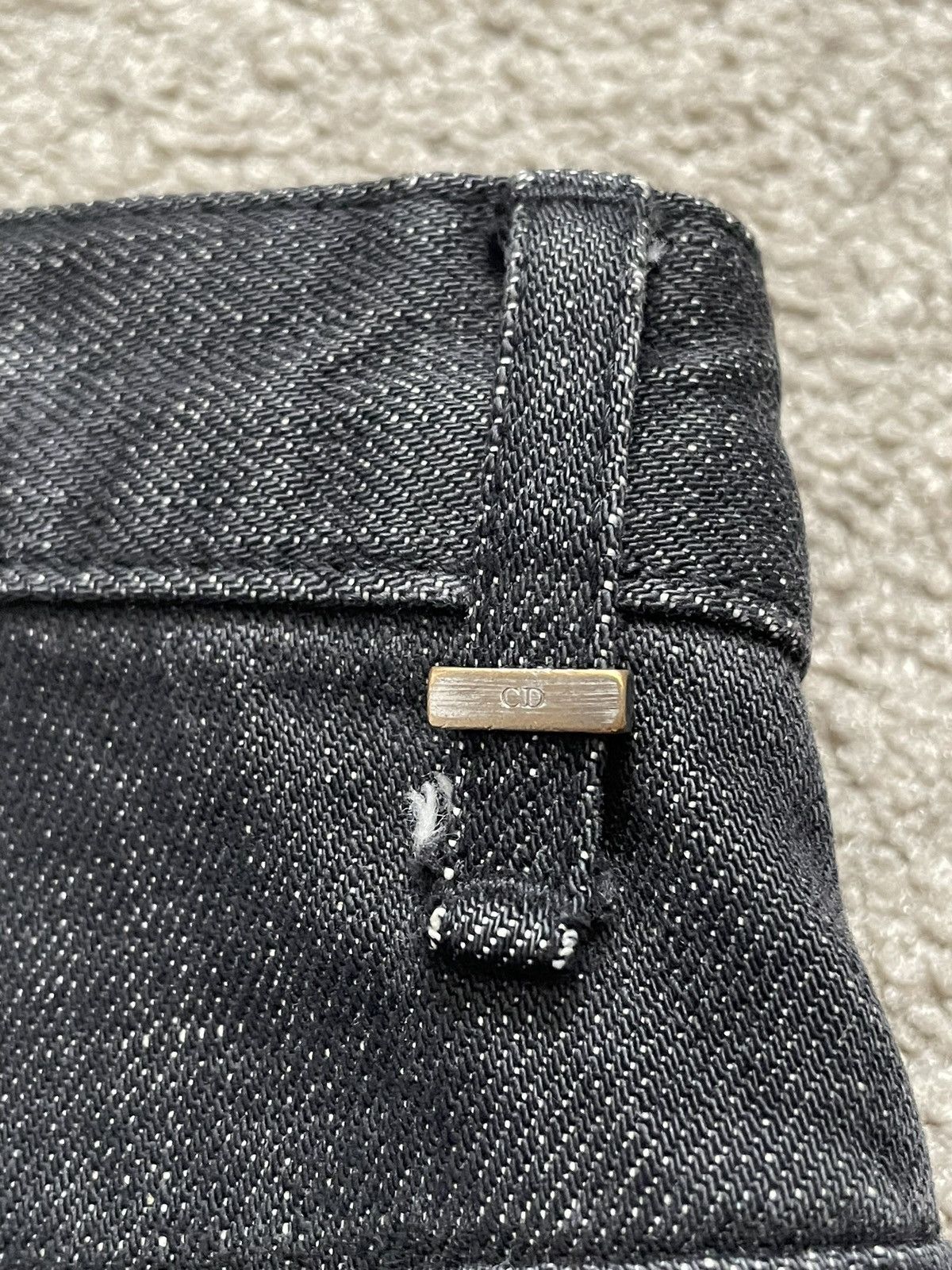 Dior × Hedi Slimane SS03 Dior Homme "Follow Me" Runway Clawmark Denim Jeans Size US 28 / EU 44 - 7 Thumbnail