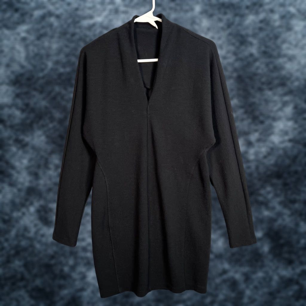 Vintage Daily Practice Womens Small Black V Neck Long-Sleeve Tunic Dress Dress Size S / US 4 / IT 40 - 1 Thumbnail