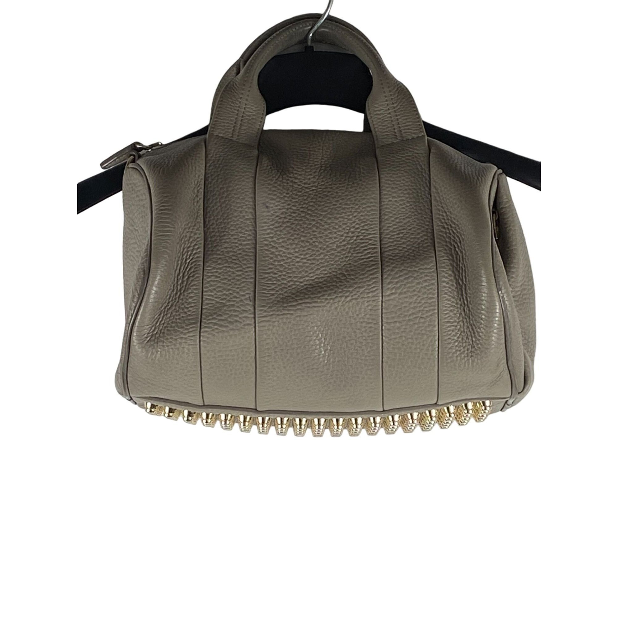 Alexander Wang Alexander Wang Rocco in Oyster Soft Pebble Lamb Satchel ...