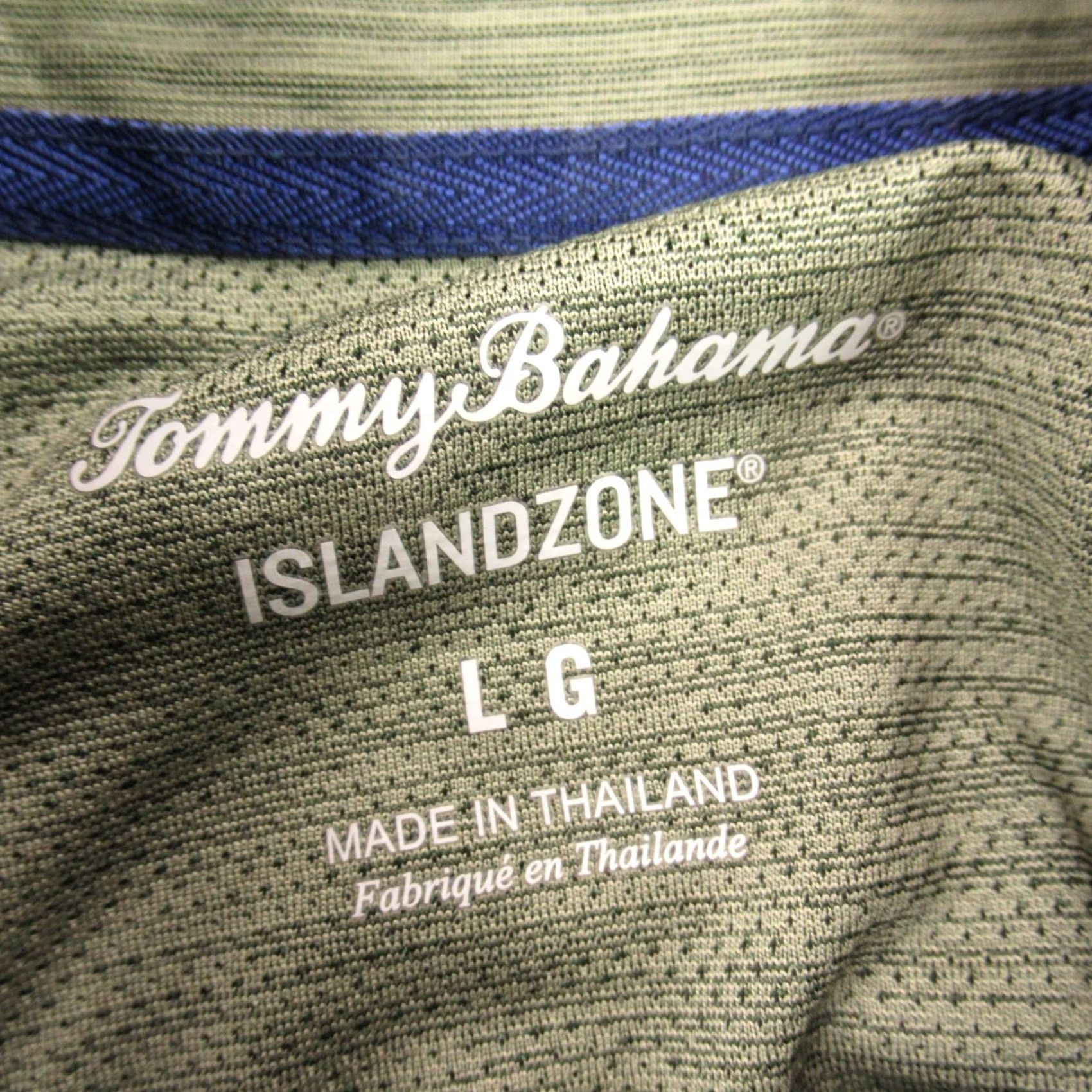 Tommy Bahama Tommy Bahama Shirt Mens Large Long Sleeve Golf Outdoor Casual 1/4 Zip Green Size US L / EU 52-54 / 3 - 3 Thumbnail