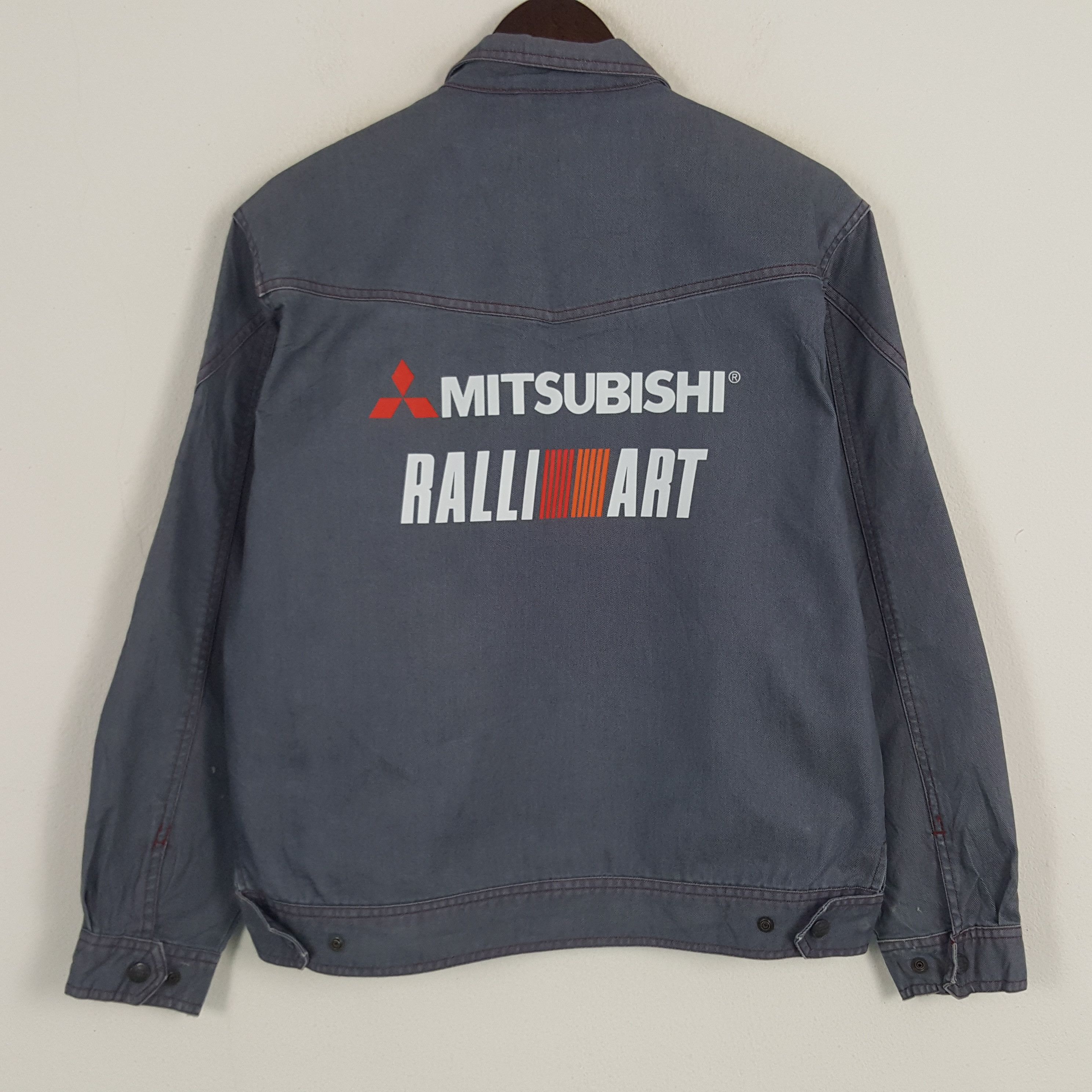 Japanese Brand × Vintage Vintage Mitsubishi RalliArt Racing Custom Uniform Jacket Size US M / EU 48-50 / 2 - 1 Thumbnail