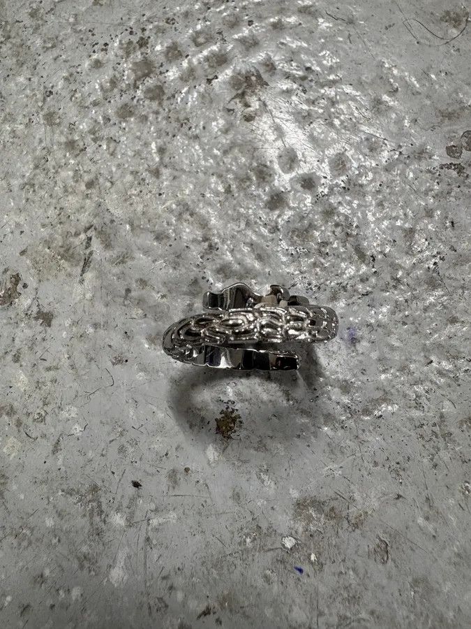Just Cavalli Cavalli Snake Ornament Metal Ring Size ONE SIZE - 5 Thumbnail