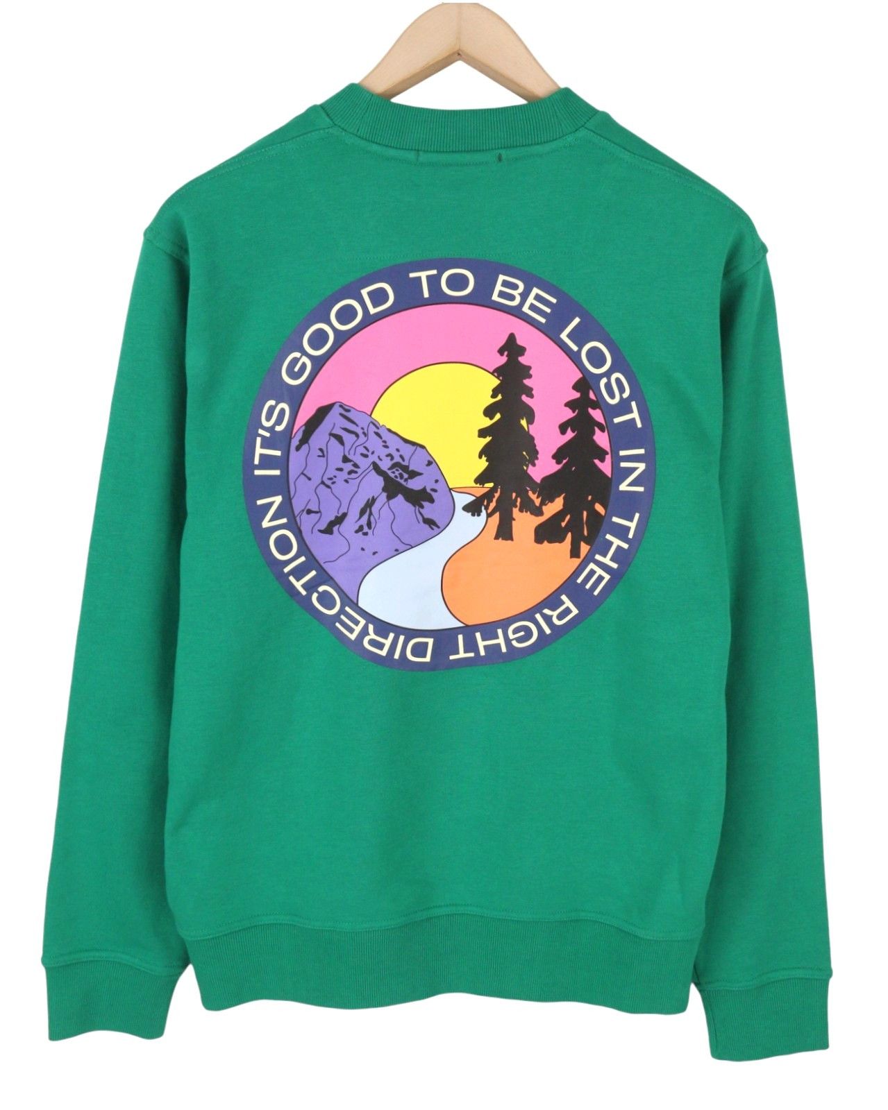 Scotch & Soda M Green Cotton Blend Sweatshirt 88554 Size US M / EU 48-50 / 2 - 2 Thumbnail