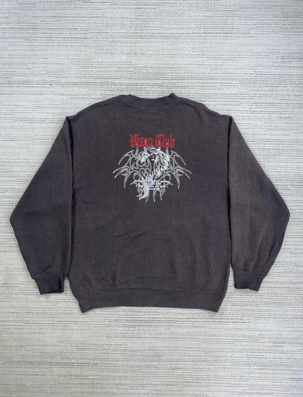 Japanese Brand × Vintage Vintage Bison Club Dragonfly Faded Sweatshirt Size US L / EU 52-54 / 3 - 1 Thumbnail