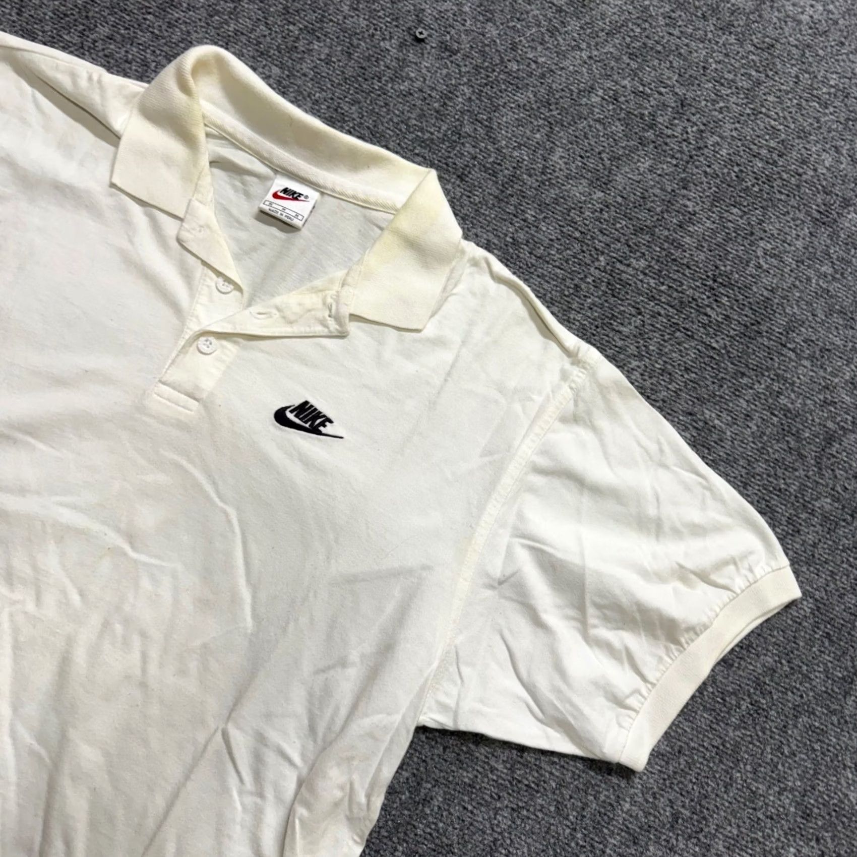 Nike VINTAGE Nike Polo Shirt Mens M White 90s Stained Tennis Golf Pullover Black Polo Shirt Mens M White 90s Stained Tennis Golf Pullover Black Size US M / EU 48-50 / 2 - 2 Thumbnail