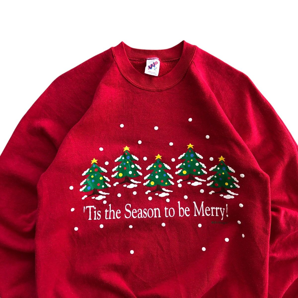 Jerzees × Vintage Vintage JERZEES Marry Christmas Printed Sweatshirt Size US L / EU 52-54 / 3 - 2 Thumbnail