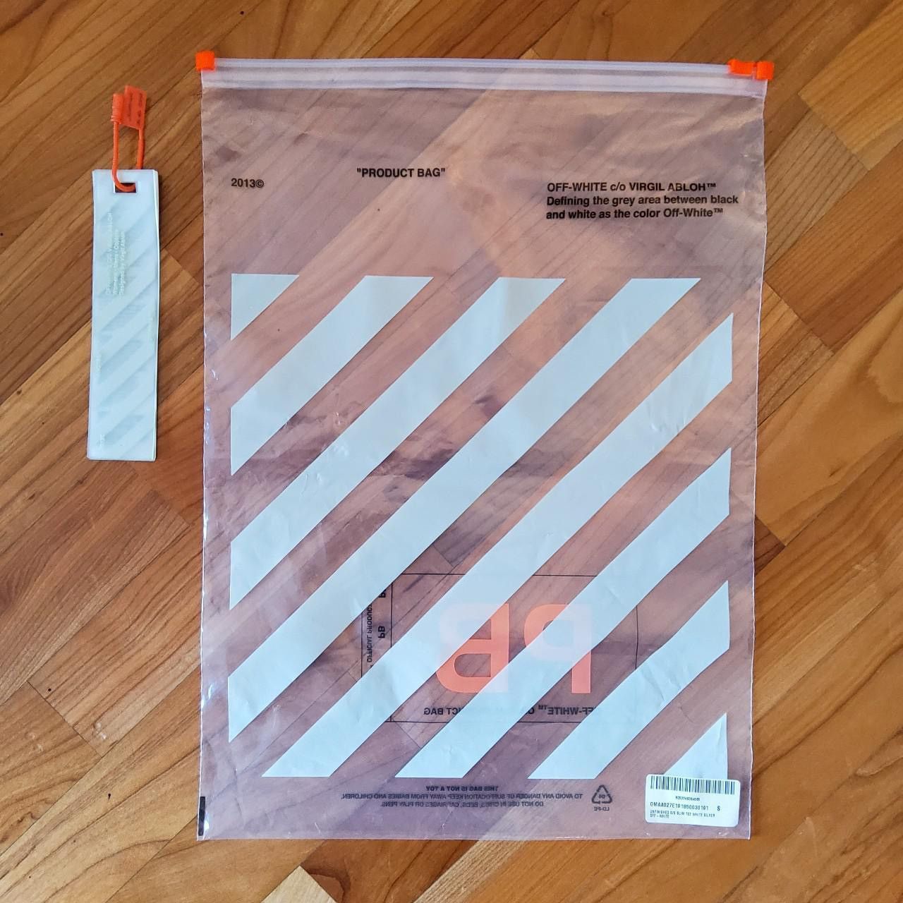 Off-White Off-White "Unfinished" S/S slim tee white silver. Size US S / EU 44-46 / 1 - 5 Thumbnail