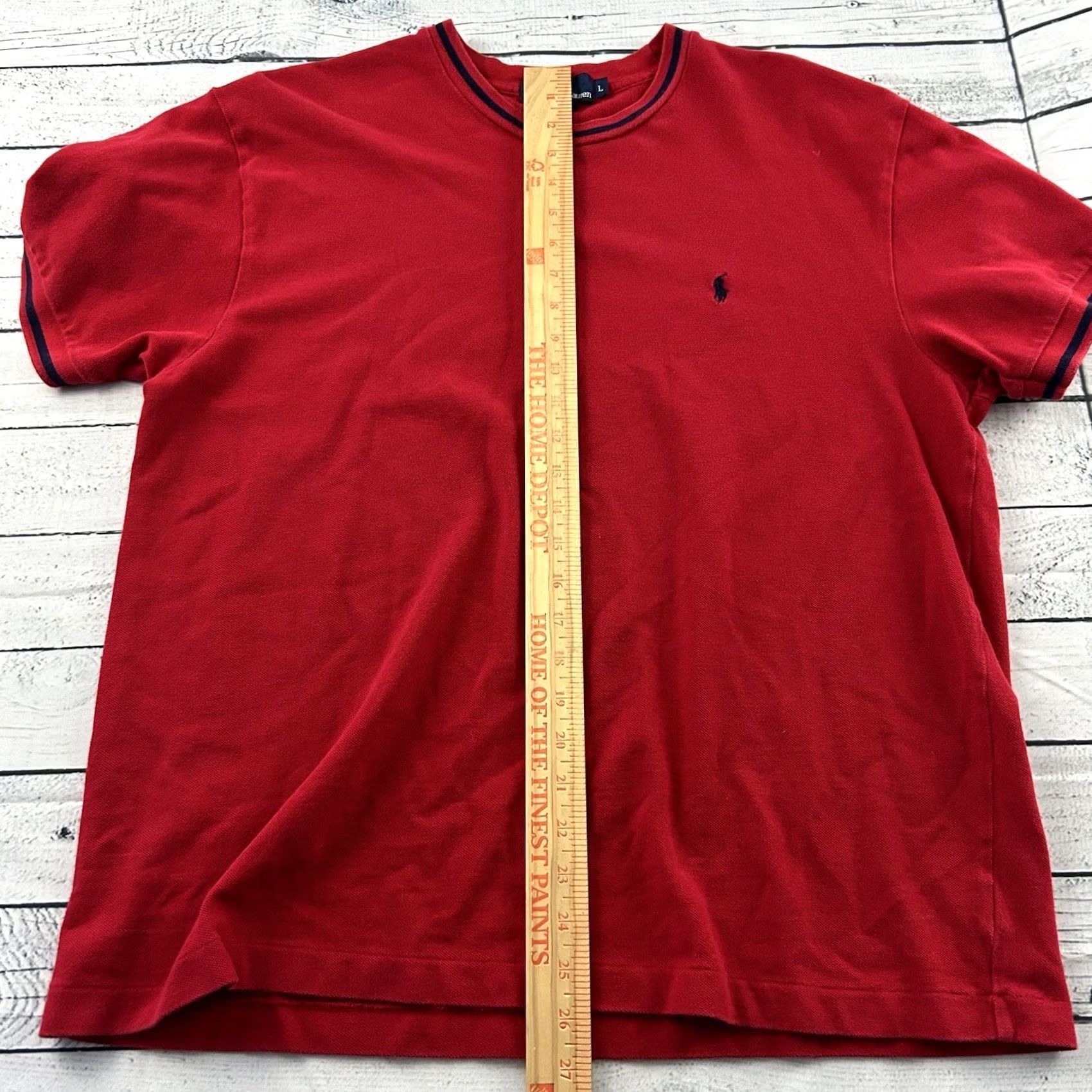 Polo Ralph Lauren Vintage Polo Ralph Lauren Short Sleeve Polo Shirt Men's L Red Size US L / EU 52-54 / 3 - 5 Thumbnail