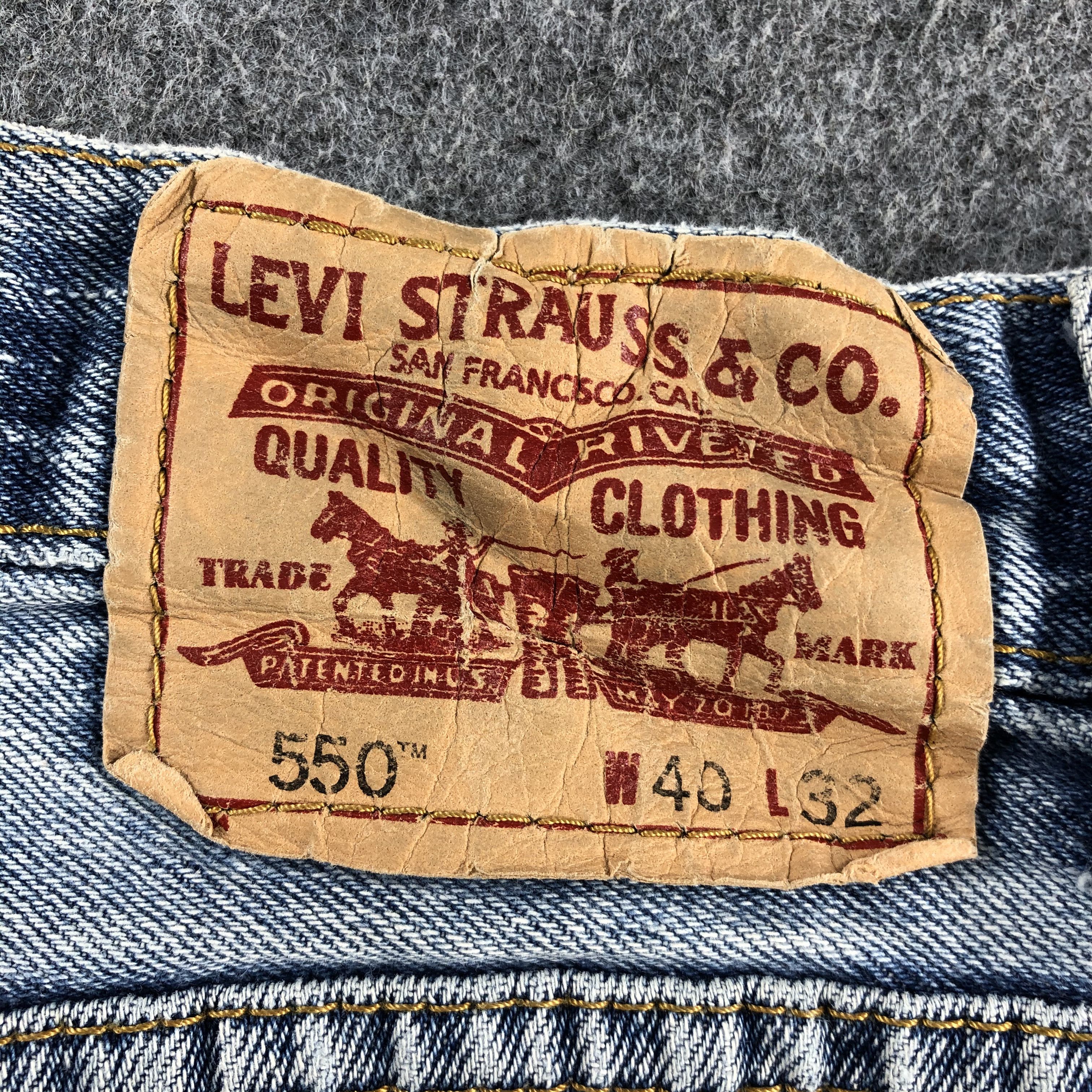 Levi's Vintage Blue Wash Levis 550 Jeans-J2553 Size US 38 / EU 54 - 5 Thumbnail