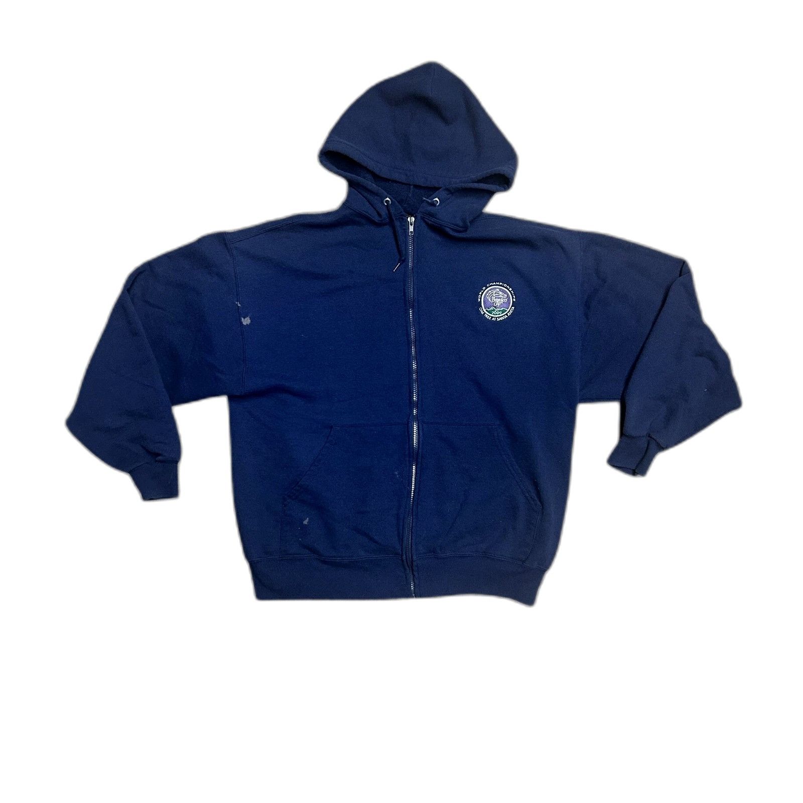 Vintage PGA Breeders Cup Golf Hoodie 2009 Full Zip Blue Mens Large Size US L / EU 52-54 / 3 - 1 Thumbnail