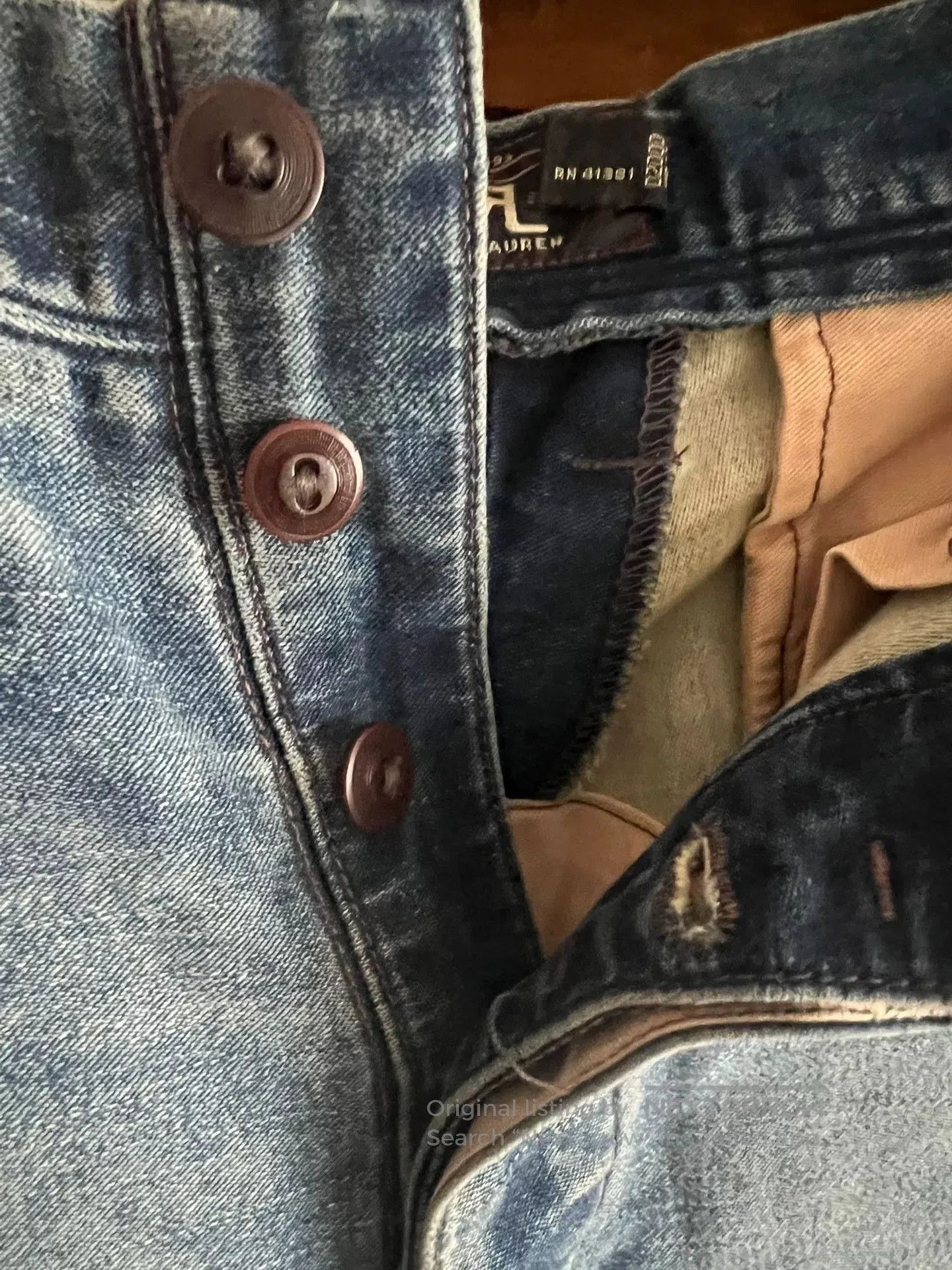 RRL Ralph Lauren double rrl denim suspender pants. Size US 28 / EU 44 - 5 Thumbnail