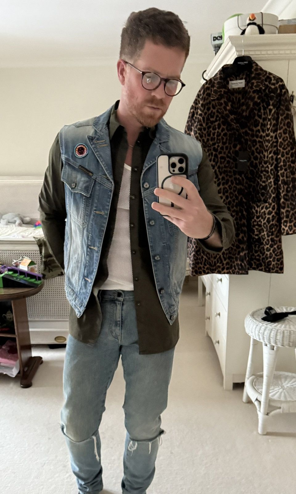 Lee × Vivienne Westwood Vivienne Westwood Anglomania seditionaries denim vest jacket Size US L / EU 52-54 / 3 - 5 Thumbnail