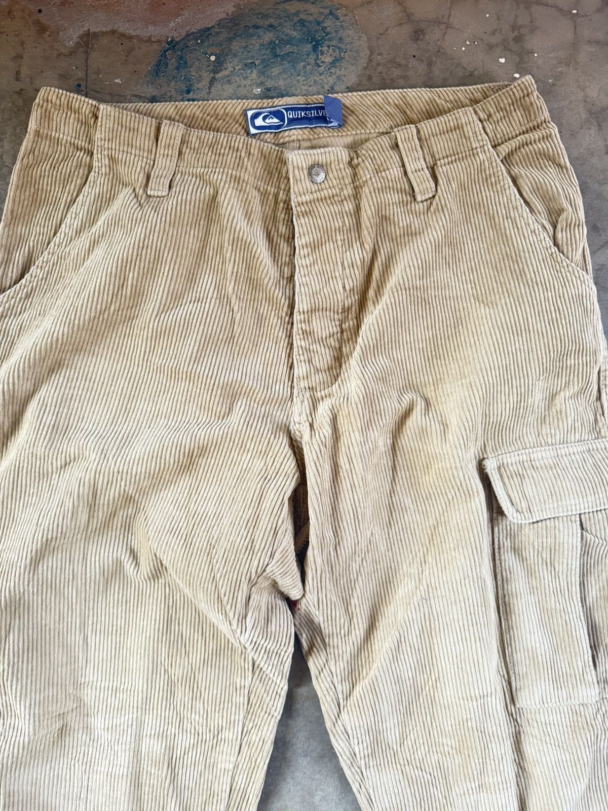 Quiksilver Vtg Quiksilver button fly cuduroy carpenther pants Size US 34 / EU 50 - 8 Thumbnail