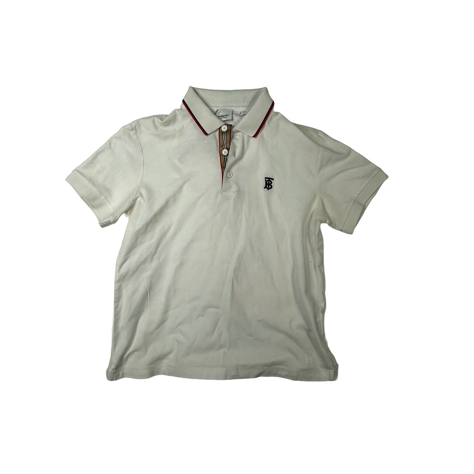Burberry Burberry White & Black Polo Size US M / EU 48-50 / 2 - 1 Thumbnail