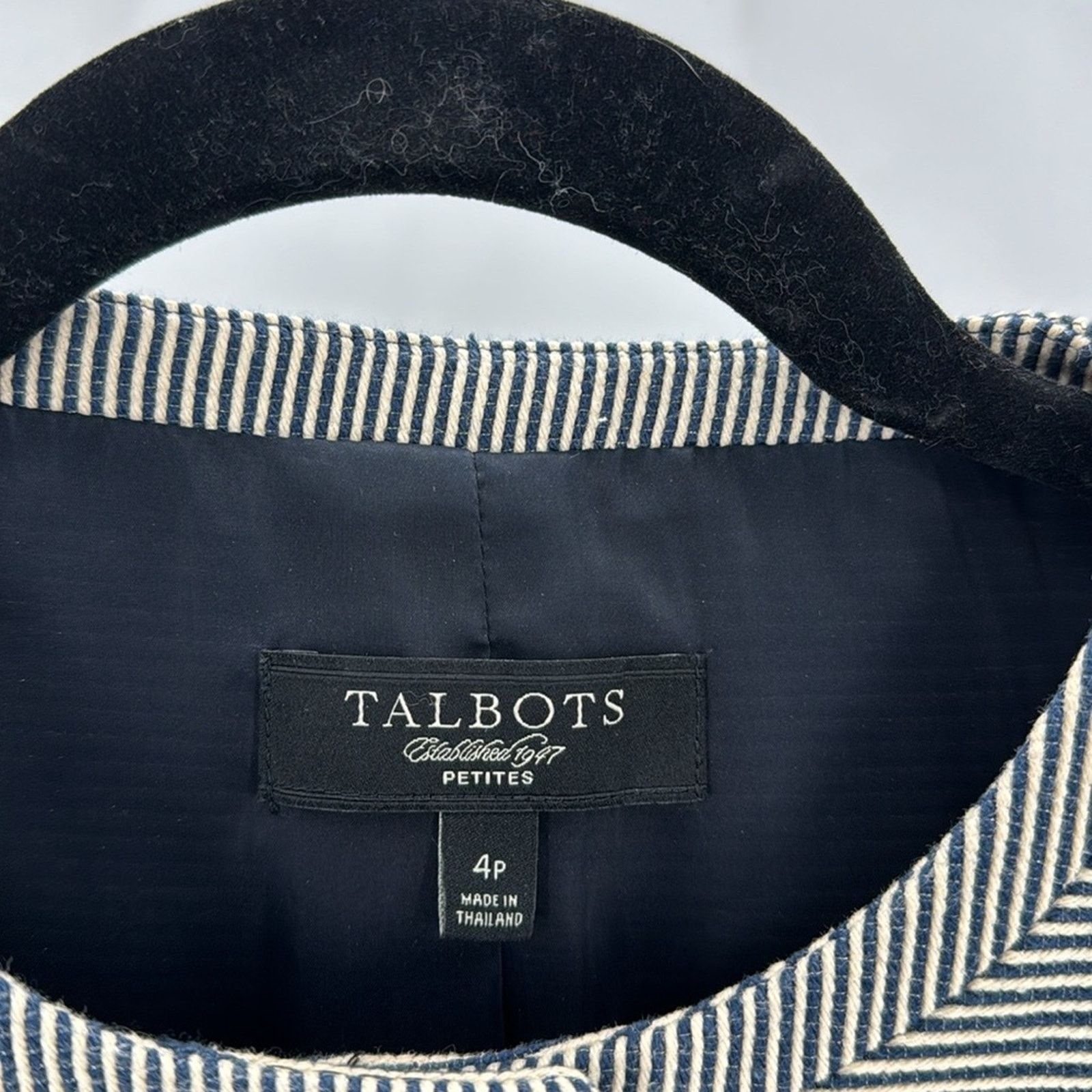 Other TALBOTS THE JACKIE FIT Button Down Blazer jacket striped Size S / US 4 / IT 40 - 2 Thumbnail