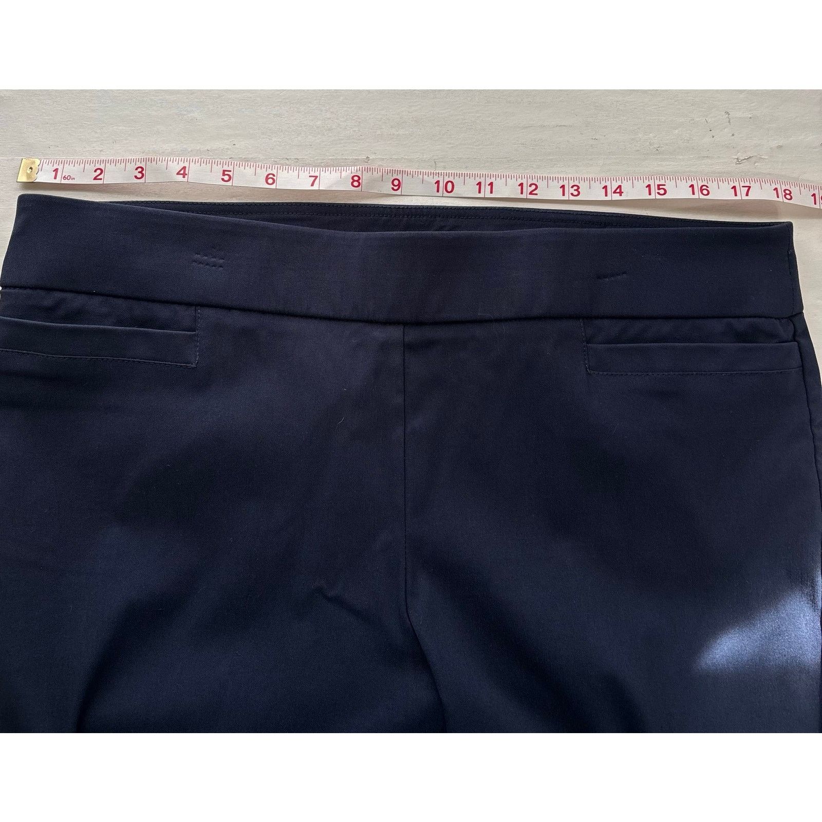 Other Coral Bay Dark Navy Tummy Control Pull-On Pants Petite 14PS Size 36" / US 14 / IT 50 - 3 Thumbnail