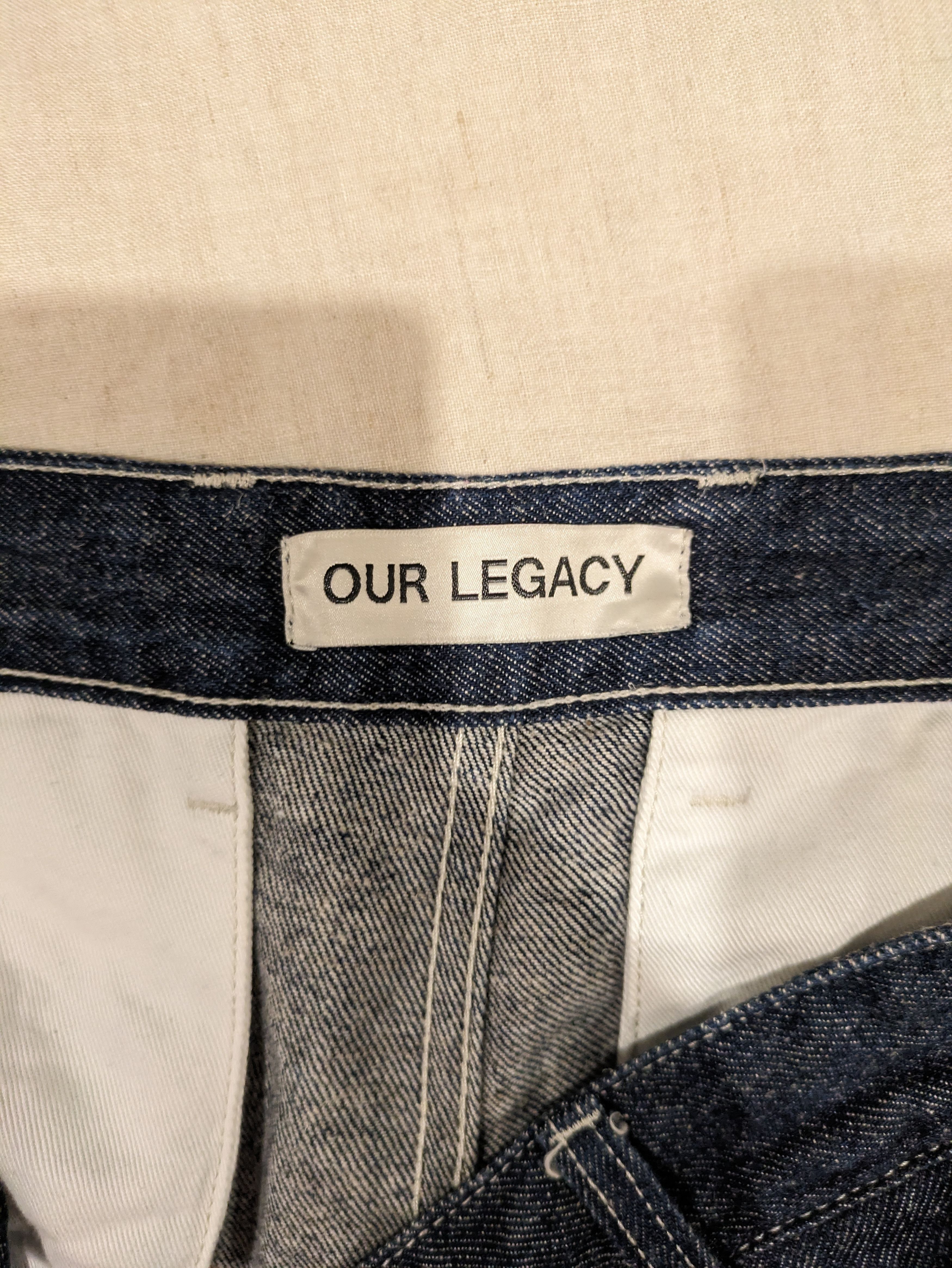 Our Legacy Rail Chino - Raw Blue Hemp Denim Size US 32 / EU 48 - 3 Thumbnail