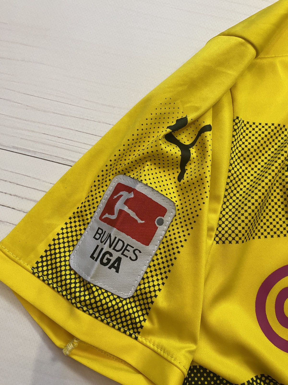 Puma × Vintage Puma Borussia Dortumd 2017/18 home Dembele y2k t shirt Size US S / EU 44-46 / 1 - 5 Thumbnail