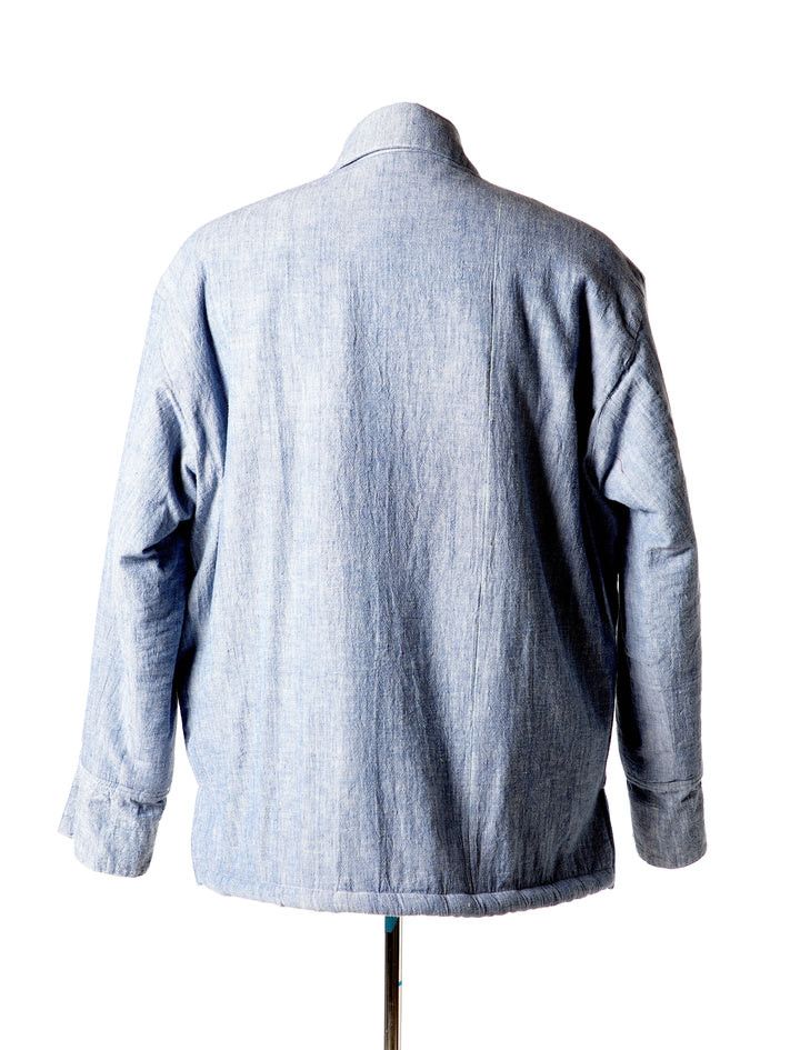 Greg Lauren $1300 Greg Lauren Chambray Sherpa Lined Jacket Size US XXL / EU 58 / 5 - 3 Thumbnail