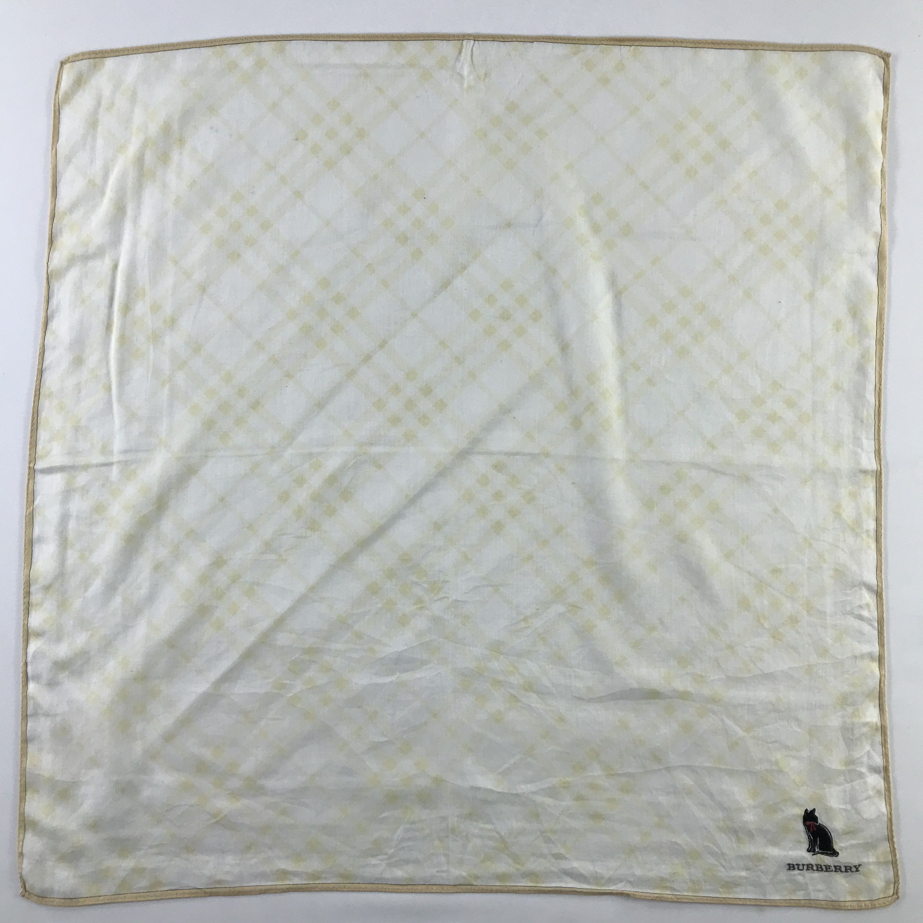 Burberry × Vintage Burberry Bandana / Handkerchief / Neckerchief - S471 Size ONE SIZE - 1 Thumbnail