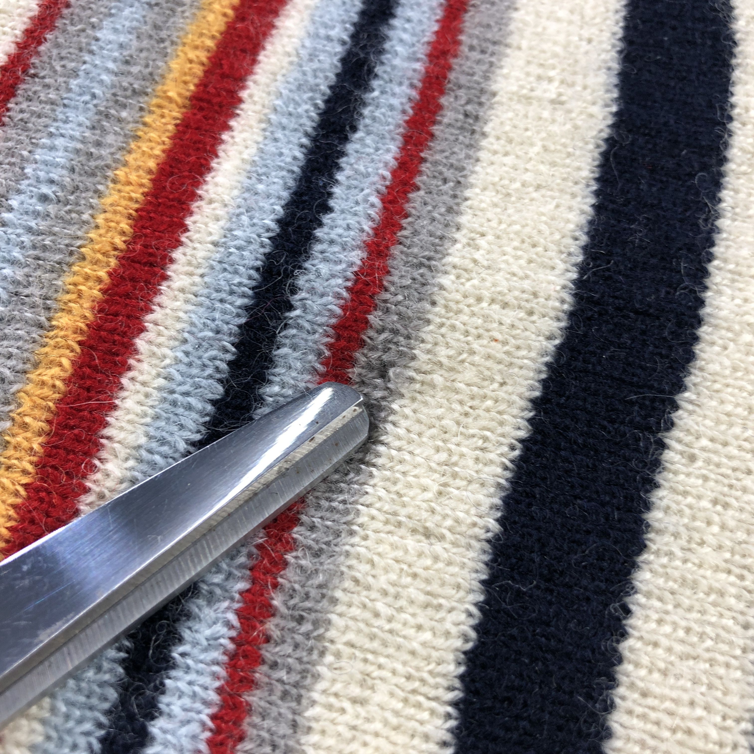 Courreges Courreges Striped Wool Scarf Muffler V2956 Size ONE SIZE - 14 Thumbnail