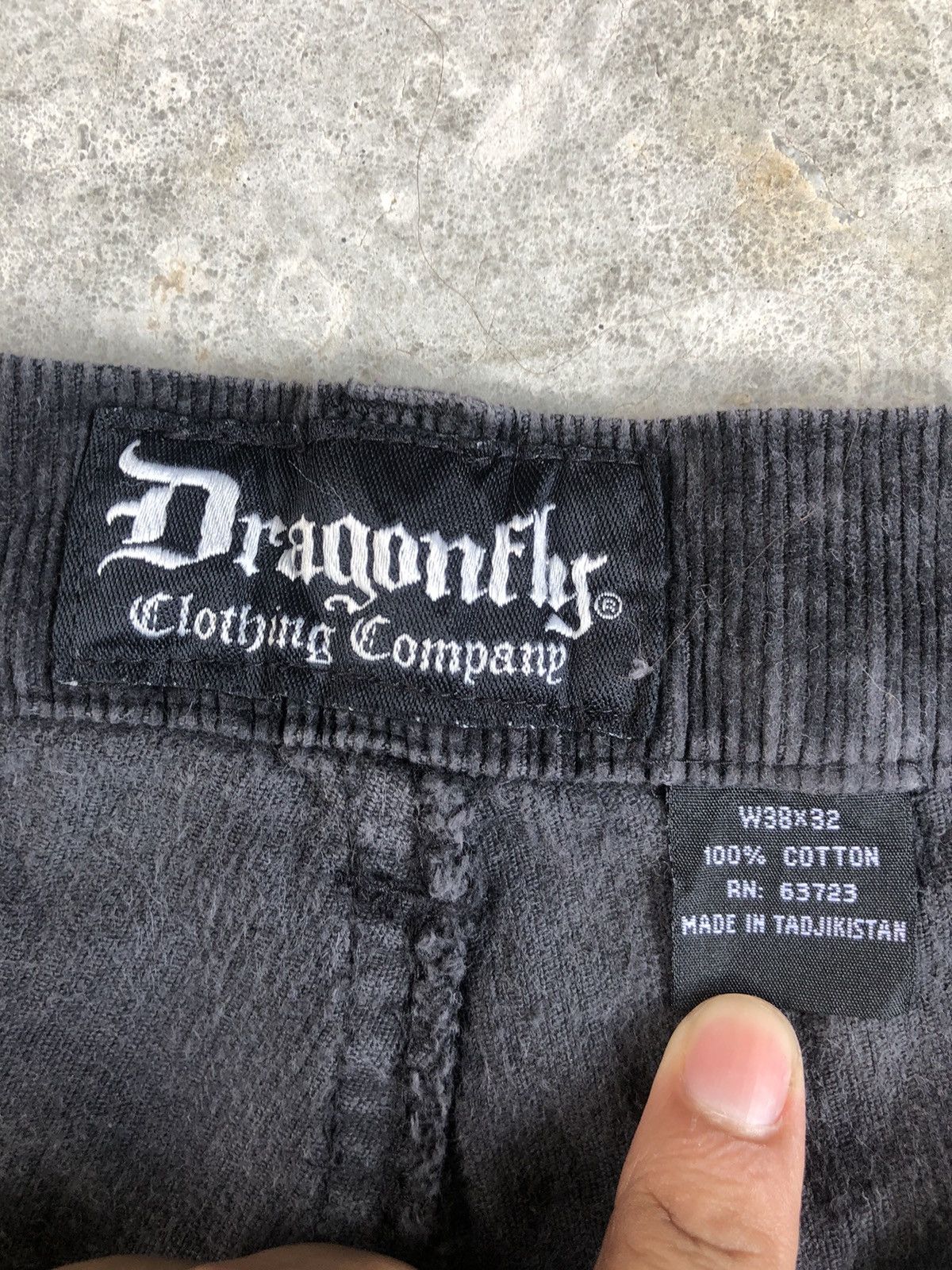 Dragonfly Rare Sex Pistols Flared Embroidered Corduroy Size US 37 - 18 Thumbnail