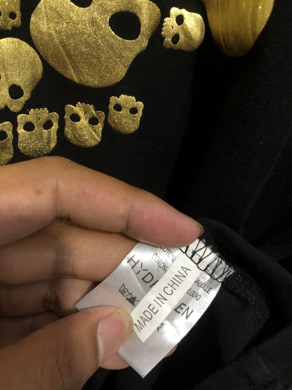 Japanese Brand Japanese Skull Gold LongSleeve Rock Punk Stylee Size US M / EU 48-50 / 2 - 9 Thumbnail